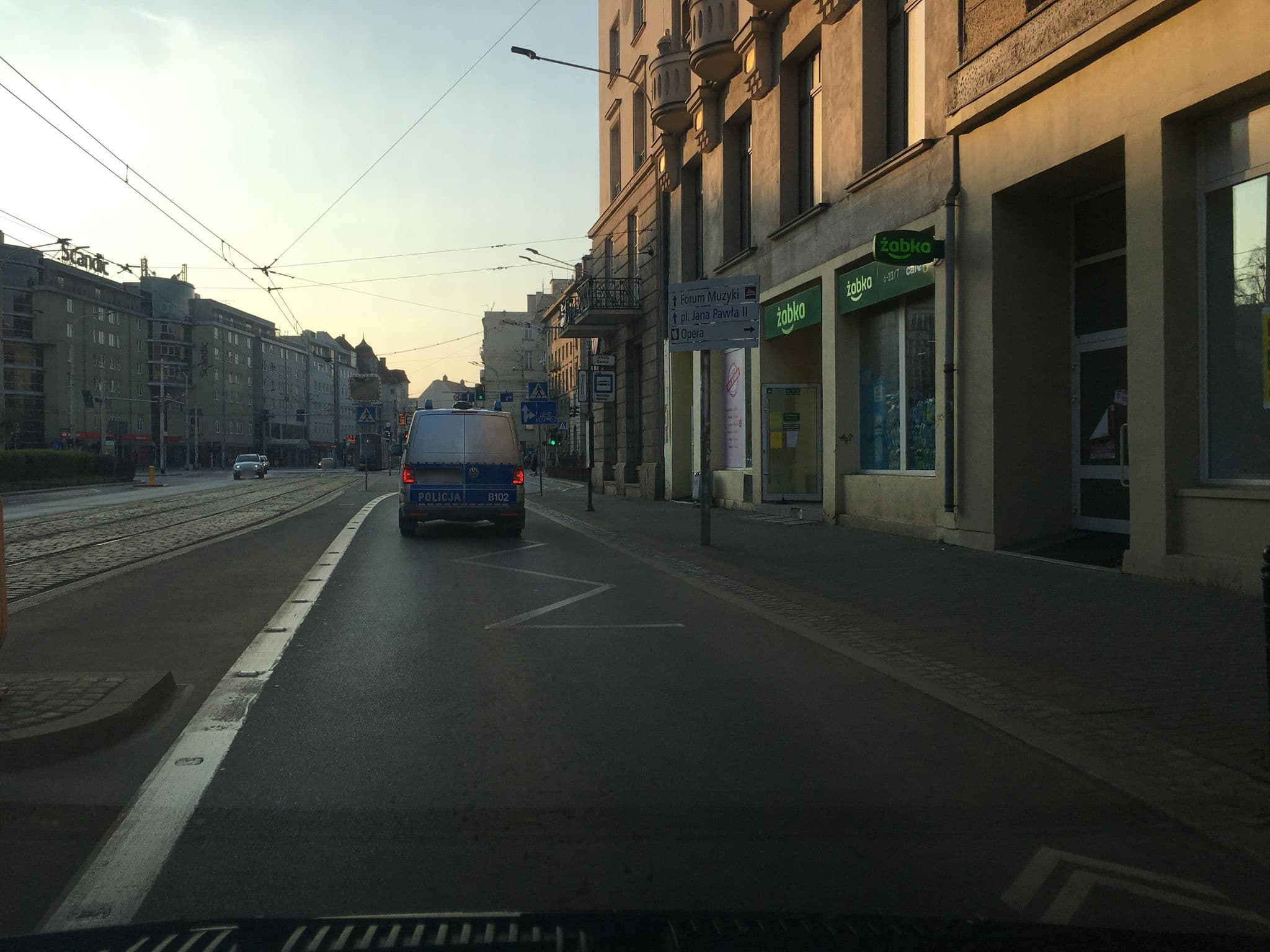 Street view near Grand Budapest Hotel, Wrocław — © misiekwr (CC BY-SA · Mapillary)