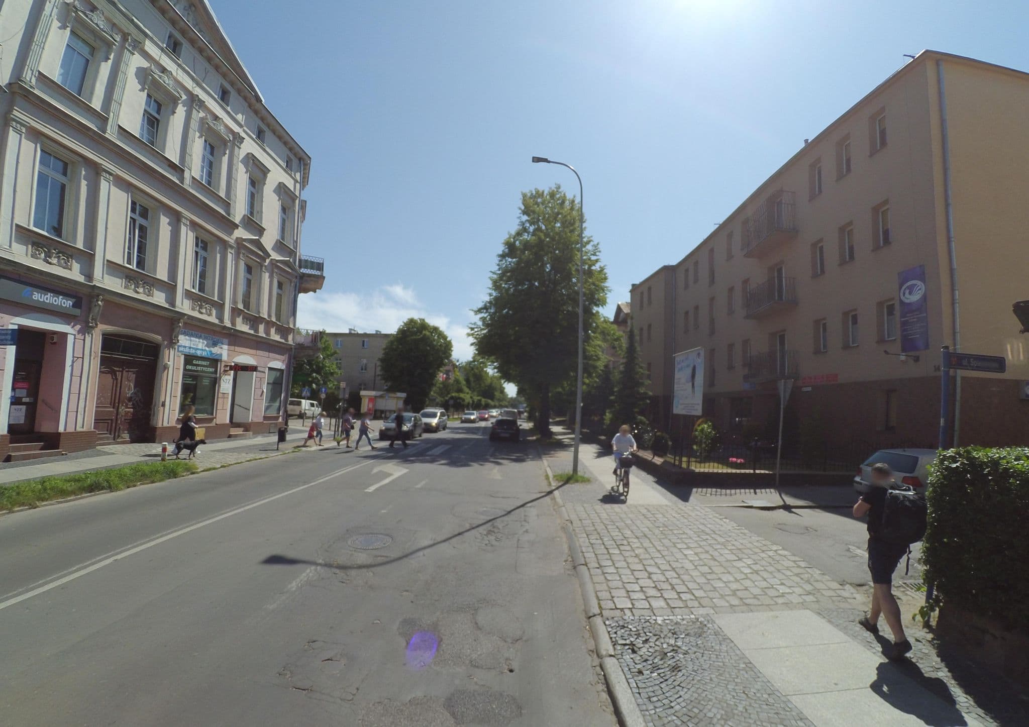 Street view near Hotel Piast, Brzeg — © wegavision (CC BY-SA · Mapillary)