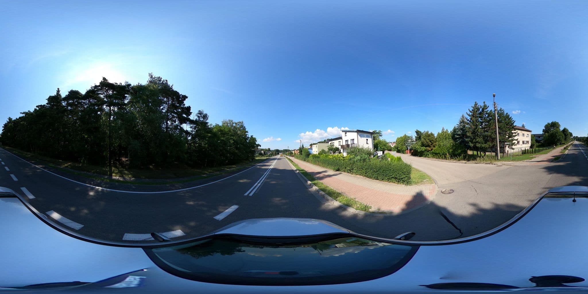 Street view near Hotel Anna, Kobyla Góra — © artur007 (CC BY-SA · Mapillary)