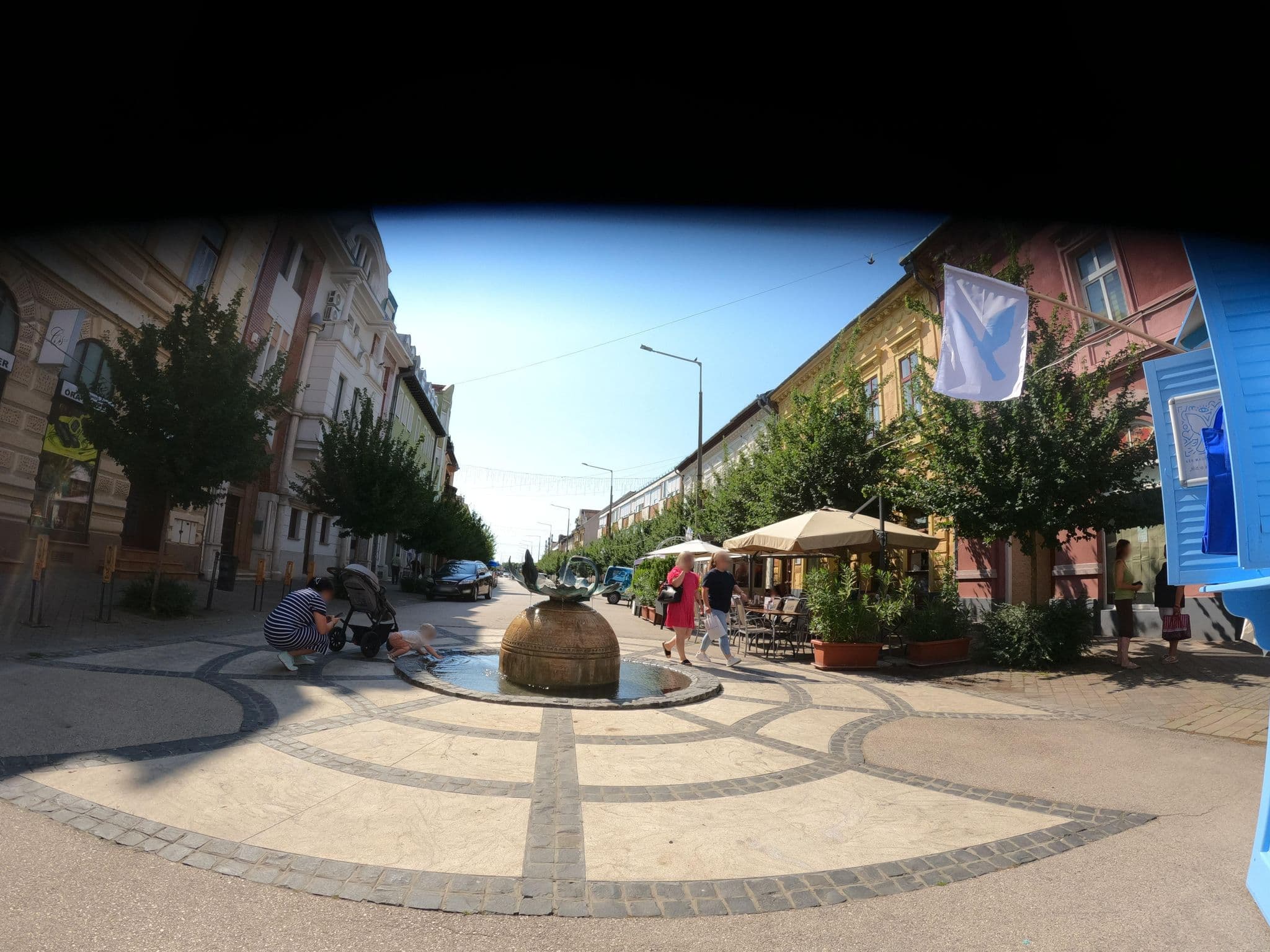 Street view near Hotel Pirosarany, Kalocsa — © tracker (CC BY-SA · Mapillary)