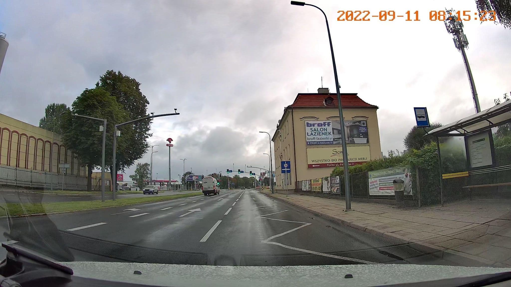 Street view near LIFE Hotel "Flora" Sp. z o.o., Tychy — © jswk (CC BY-SA · Mapillary)