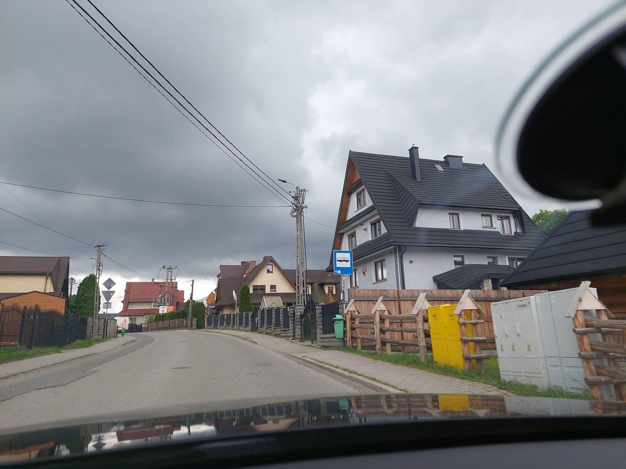 Street view near Pensjonat Rancho, Poronin — © Apirnus (CC BY-SA · Mapillary)
