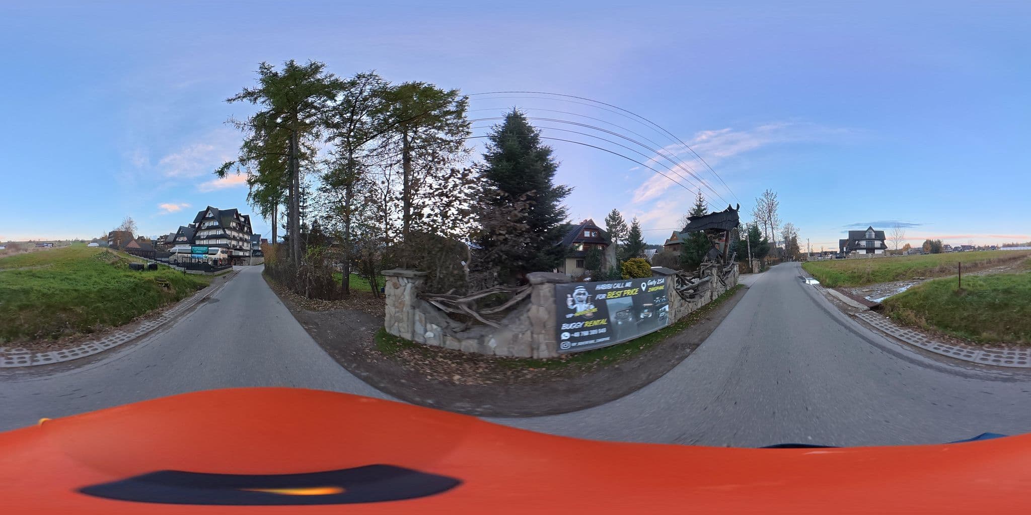Street view near Bachleda Danuta Wynajem Pokoi Gościnnych, Poronin — © awizonosz (CC BY-SA · Mapillary)