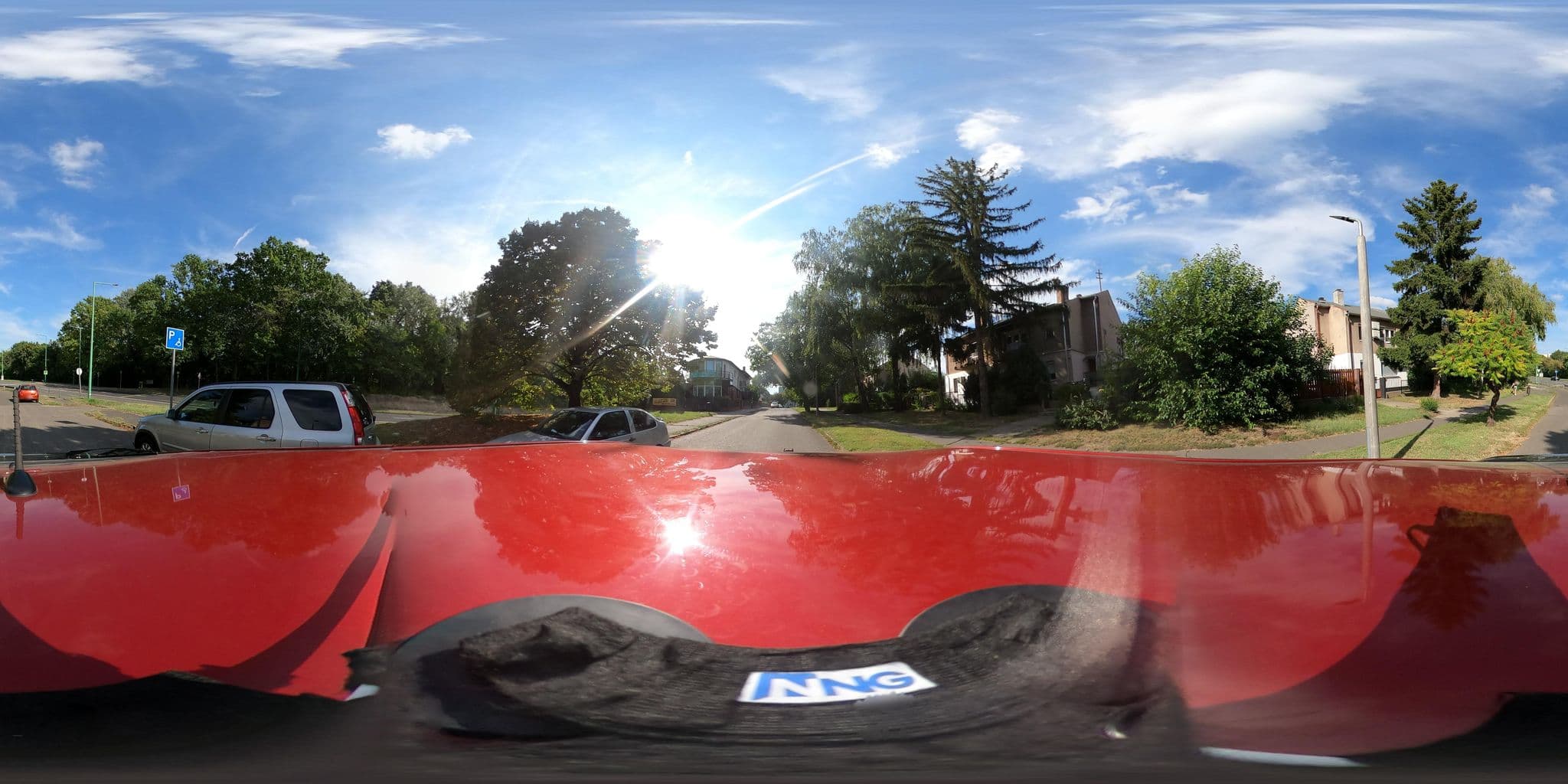 Street view near Álom Vendégház, Dunaújváros — © osminng (CC BY-SA · Mapillary)