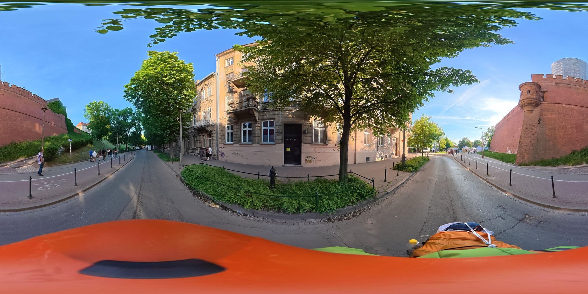 Street view near Magic Wawel Castle Apartments, Kraków — © awizonosz (CC BY-SA · Mapillary)