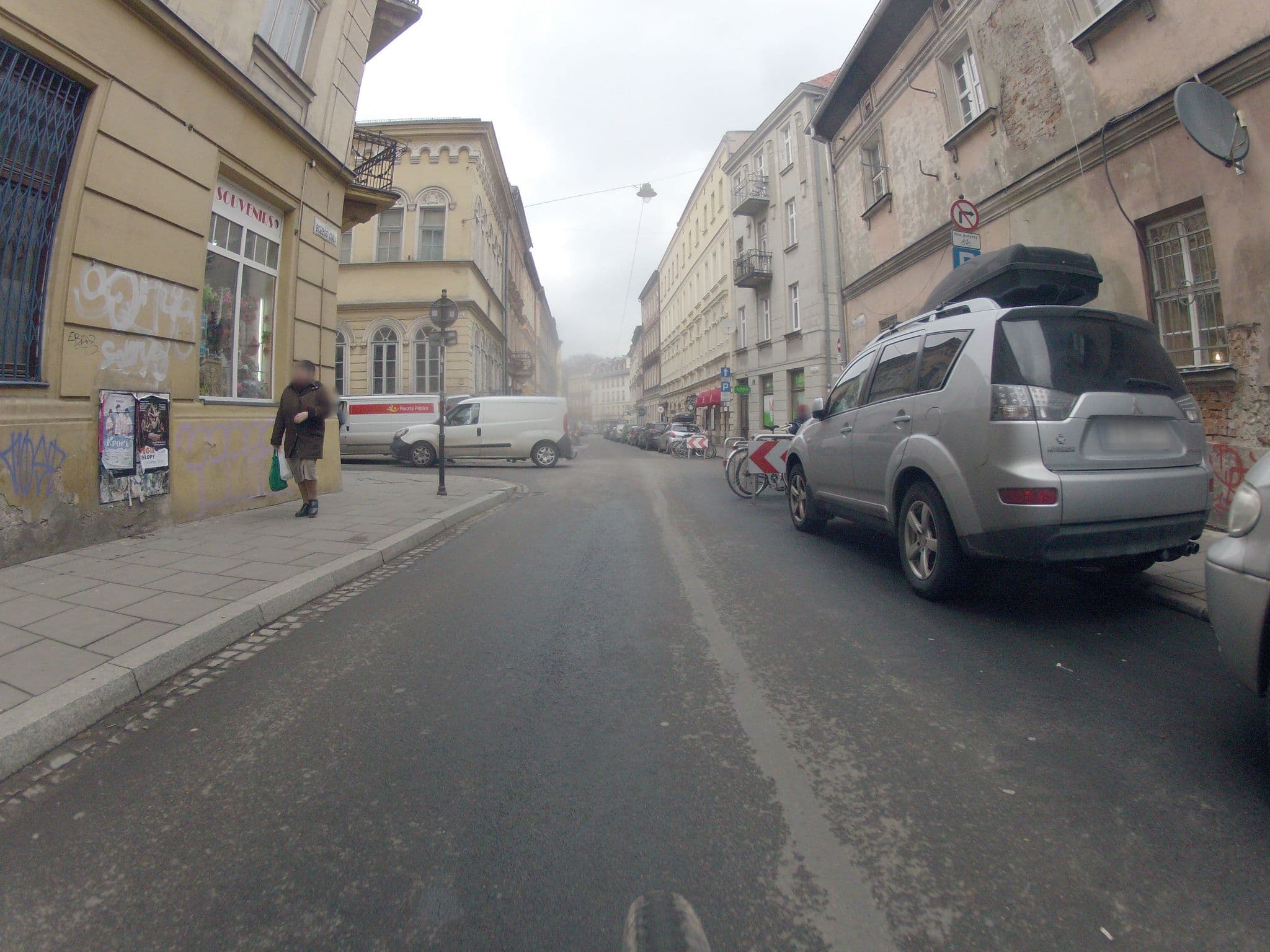 Street view near New Sweet One, Kraków — © ekeshkekesh (CC BY-SA · Mapillary)