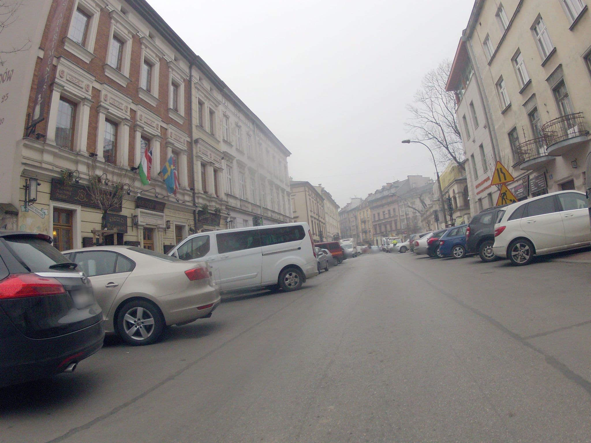 Street view near Oberża Sąsiadów, Kraków — © ekeshkekesh (CC BY-SA · Mapillary)