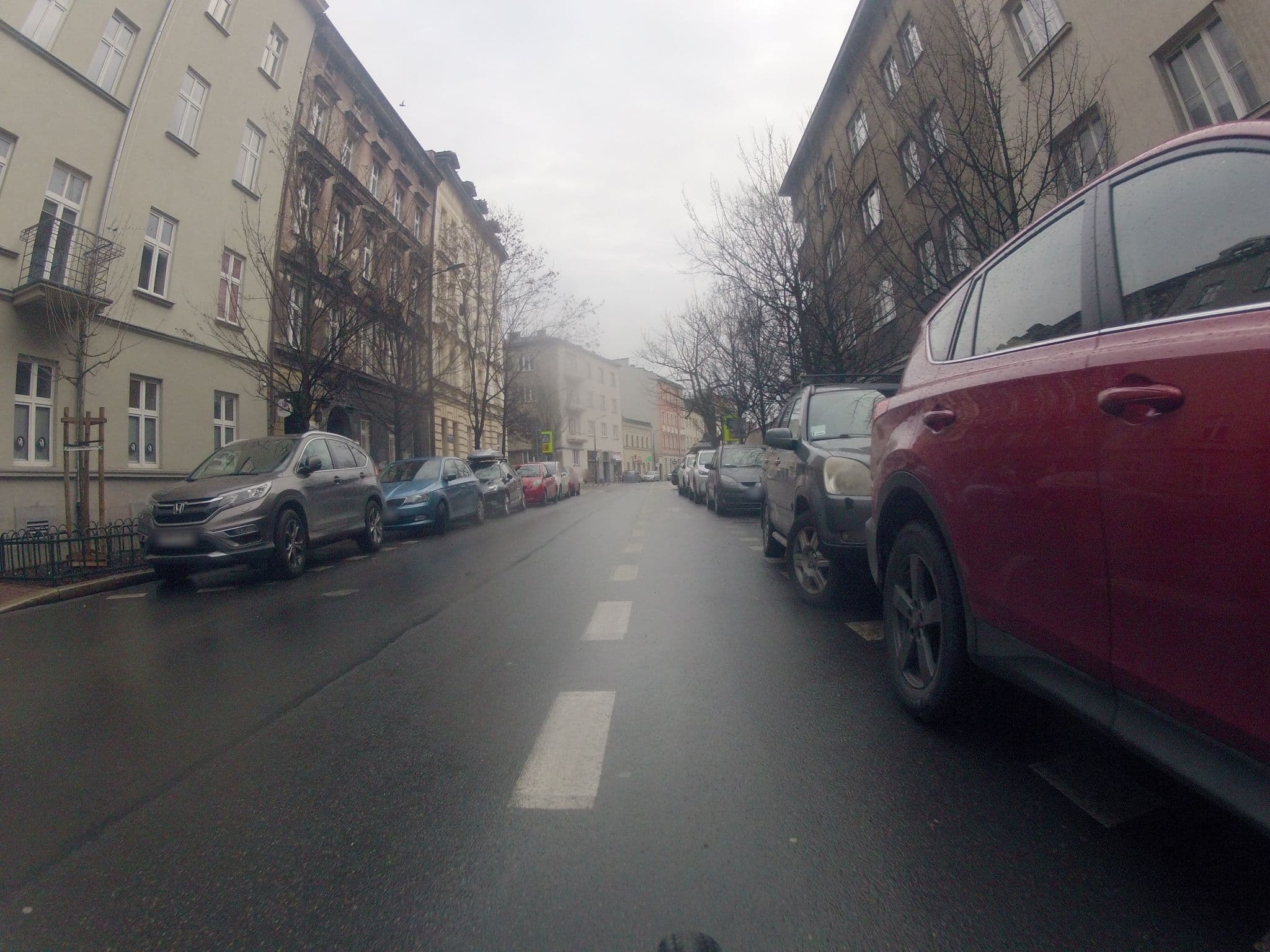 Street view near Pokoje Krowoderska, Kraków — © ekeshkekesh (CC BY-SA · Mapillary)