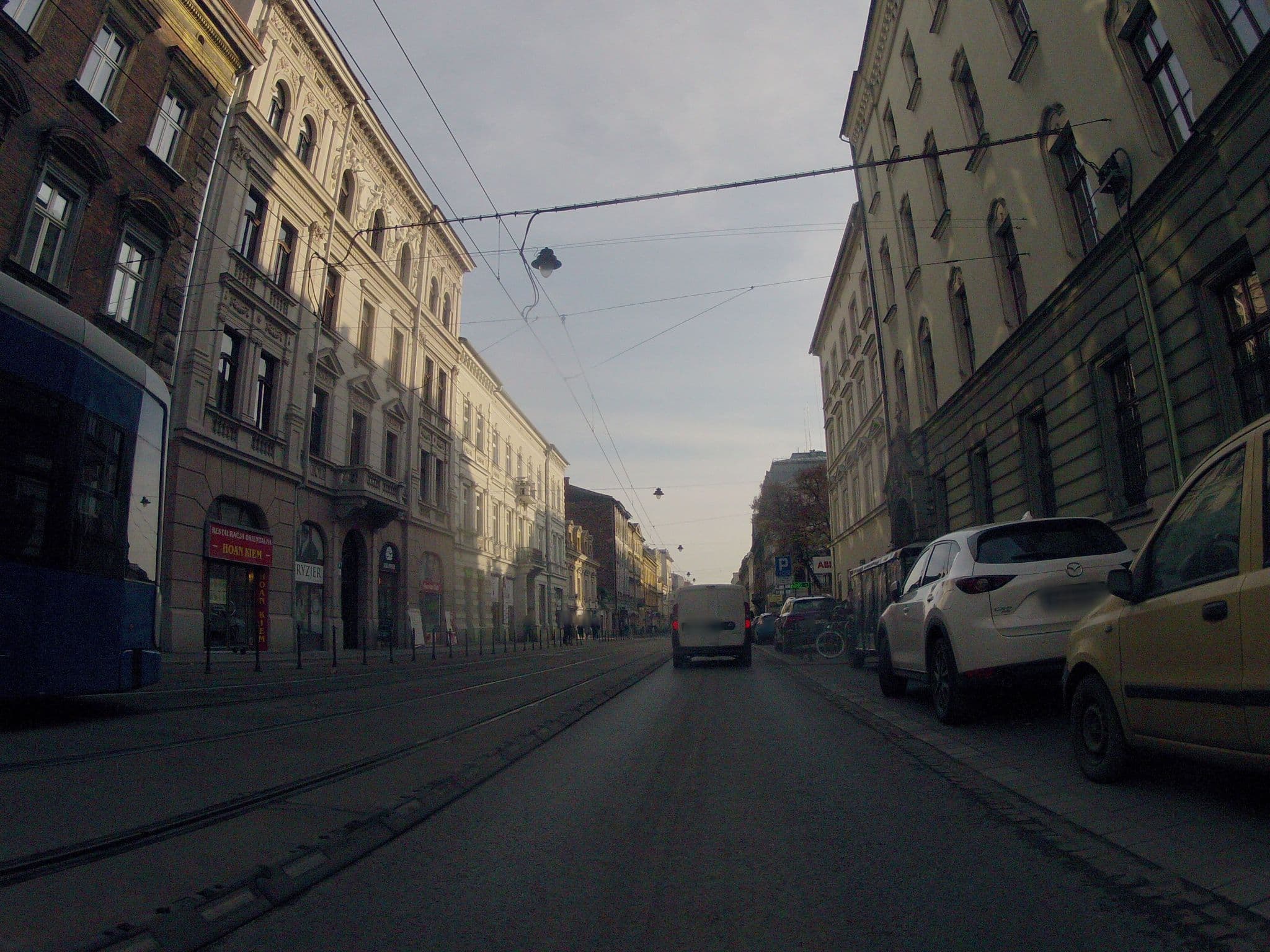 Street view near Barok Hostel, Kraków — © ekeshkekesh (CC BY-SA · Mapillary)