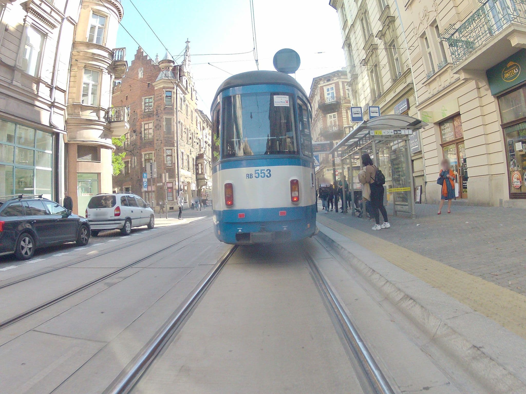 Street view near Tribeca City Center Apartments, Kraków — © ekeshkekesh (CC BY-SA · Mapillary)