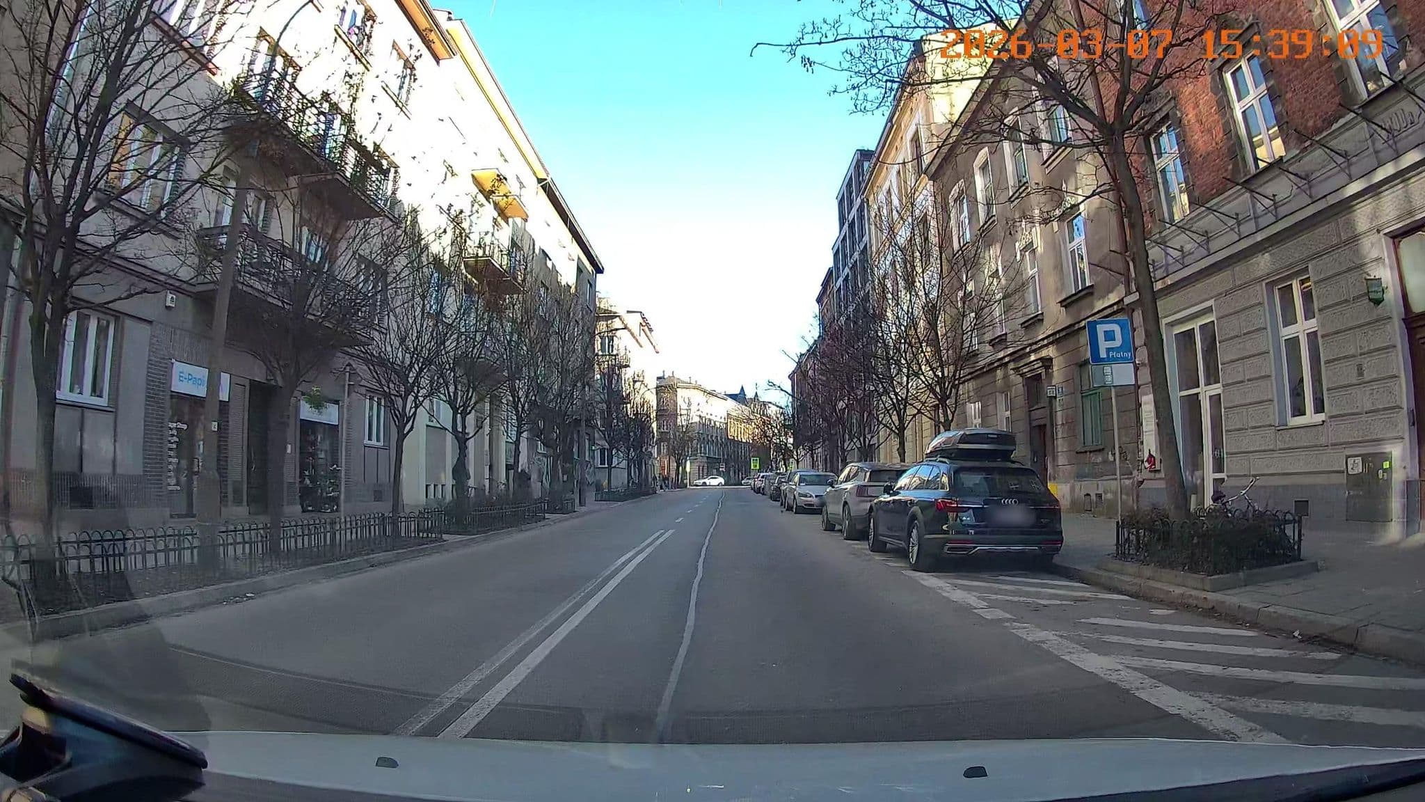 Street view near Krowoderska58.Pl, Kraków — © jswk (CC BY-SA · Mapillary)