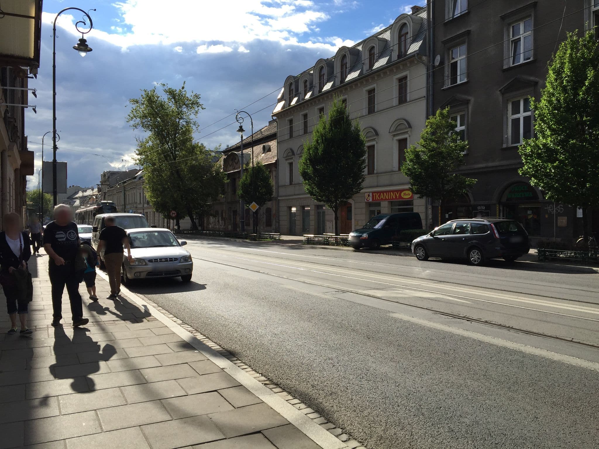 Street view near Kaiser Hostel, Kraków — © richlv (CC BY-SA · Mapillary)
