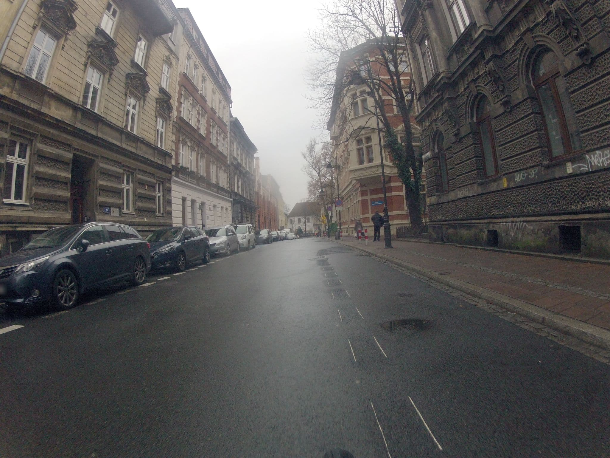 Street view near MeowMeow Apartment, Kraków — © ekeshkekesh (CC BY-SA · Mapillary)