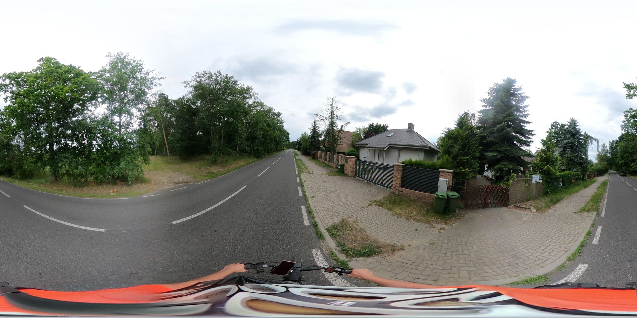 Street view near Slow Time House, Nowe Warpno — © Ameba (CC BY-SA · Mapillary)