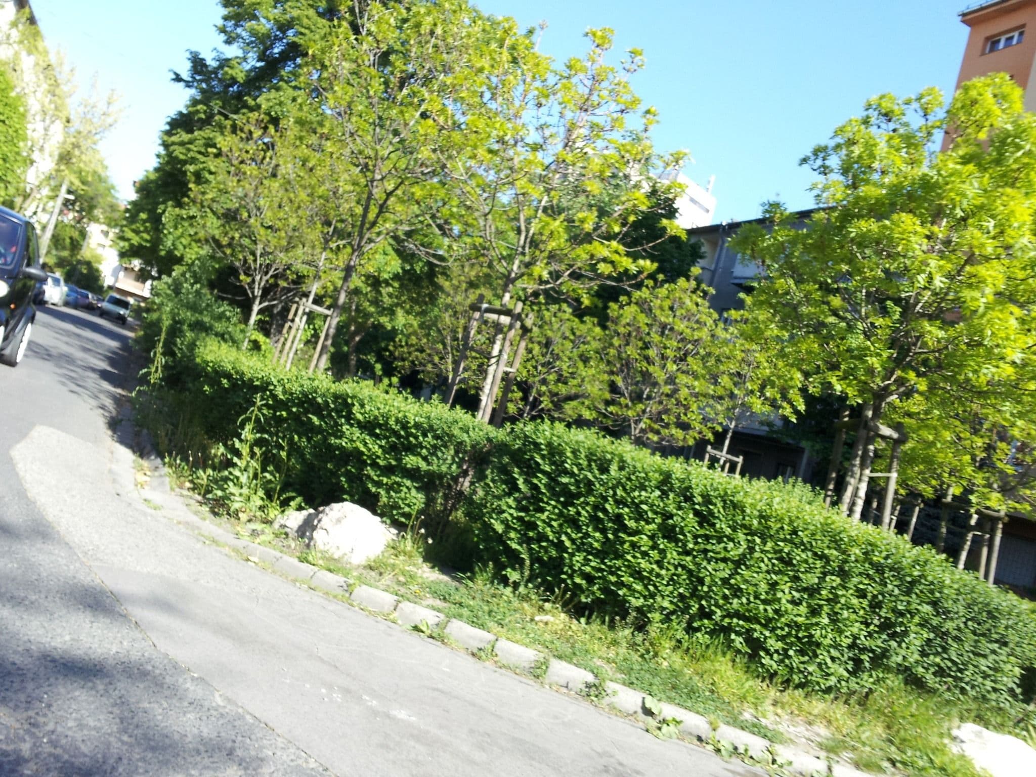 Street view near Róna Hotel, Zugló — © kolesajr (CC BY-SA · Mapillary)
