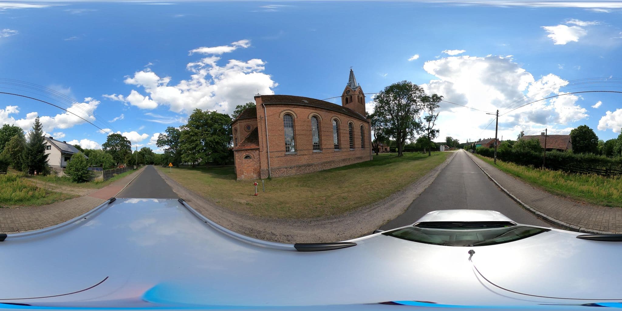 Street view near "Pałac Wiejce" Hotel, Przytoczna — © masterofnoroad (CC BY-SA · Mapillary)
