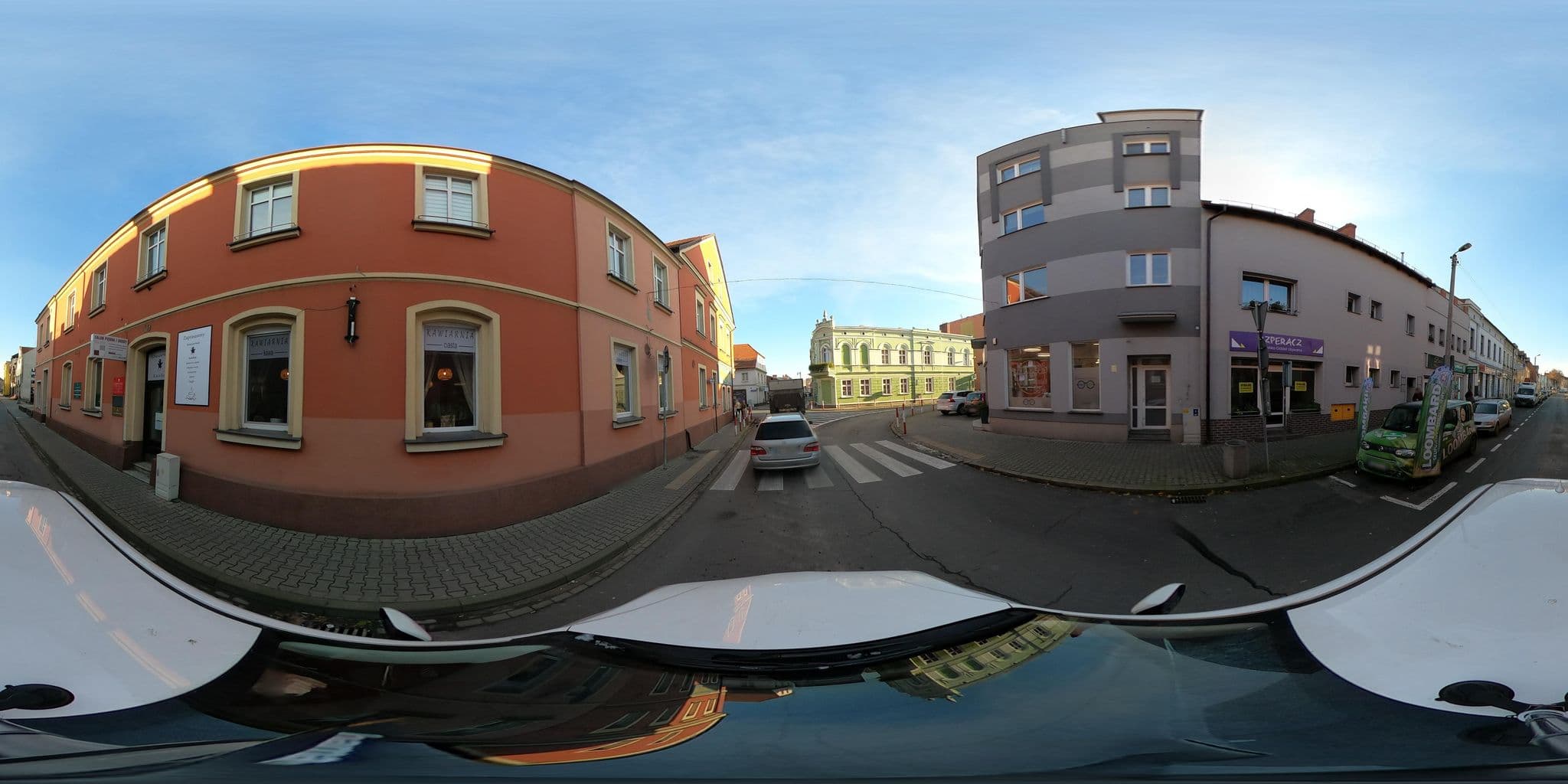 Street view near Polonia. Hotel. Jezierska J., Gostyń — © altaaro (CC BY-SA · Mapillary)