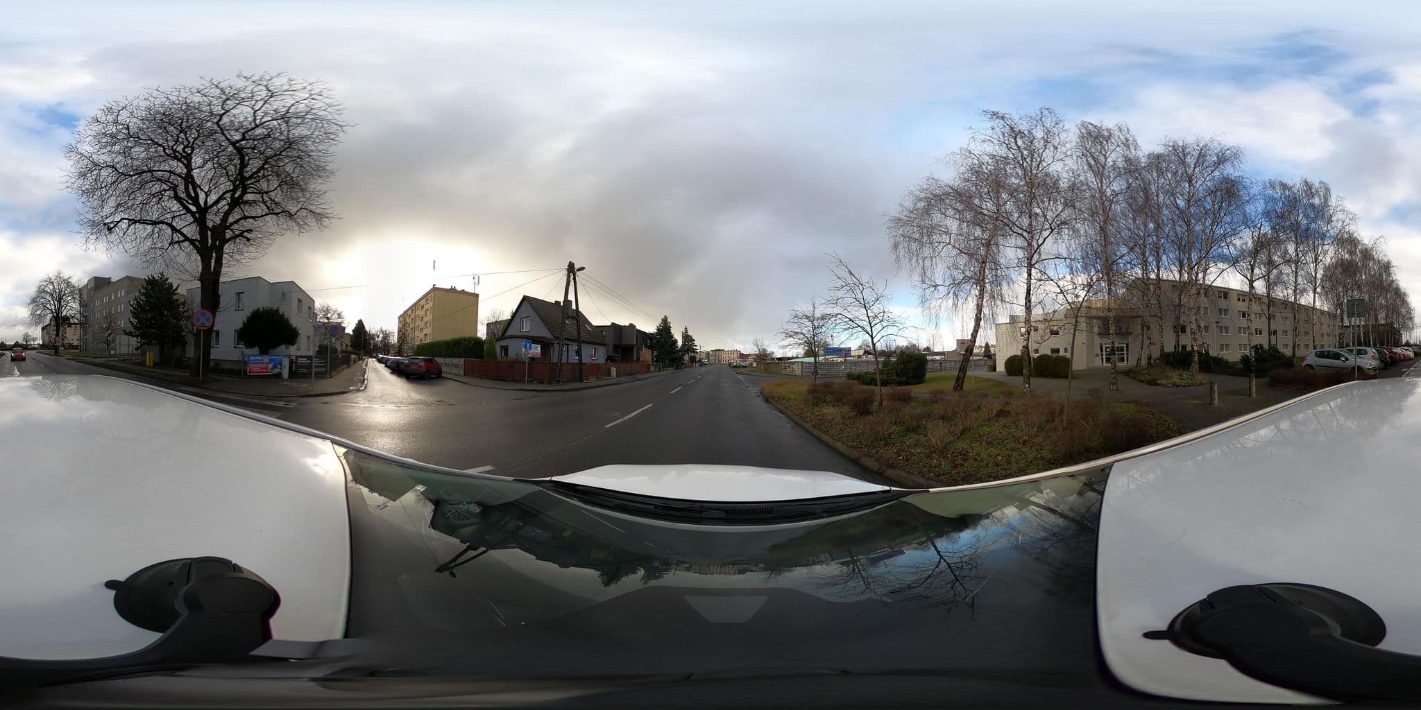 Street view near Dom Studencki Państwowej Wyższej Szkoły Zawodowej, Leszno — © altaaro (CC BY-SA · Mapillary)