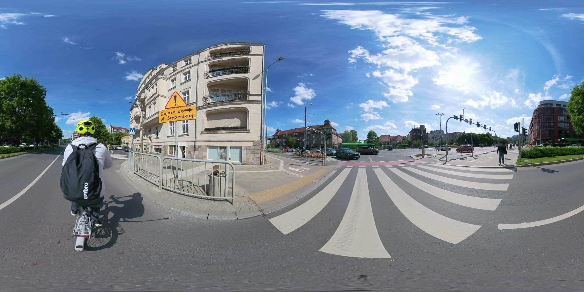 Street view near Poznań Rents - Apartament Piaskowa 3b, Poznań — © Mik1900 (CC BY-SA · Mapillary)
