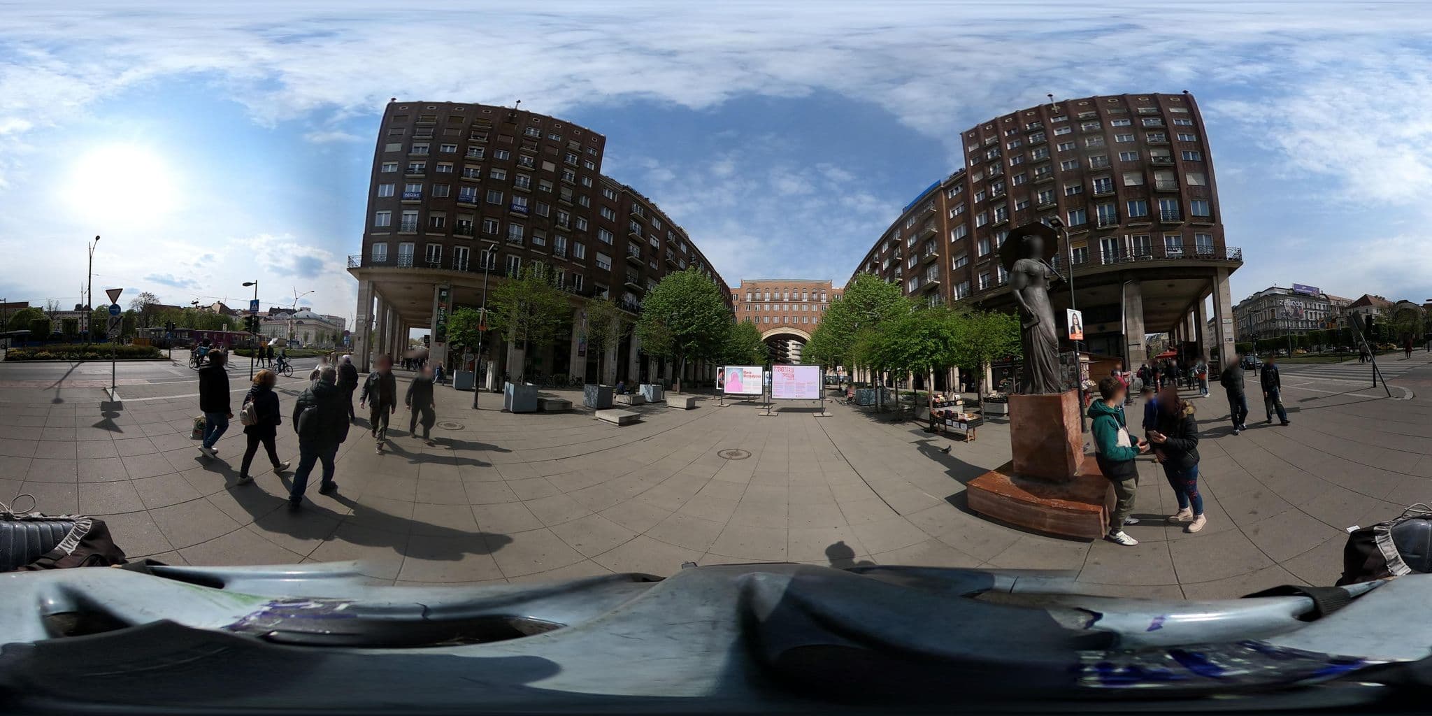 Street view near Absolut City Hostel, Budapest V. kerület — © grozsa11 (CC BY-SA · Mapillary)