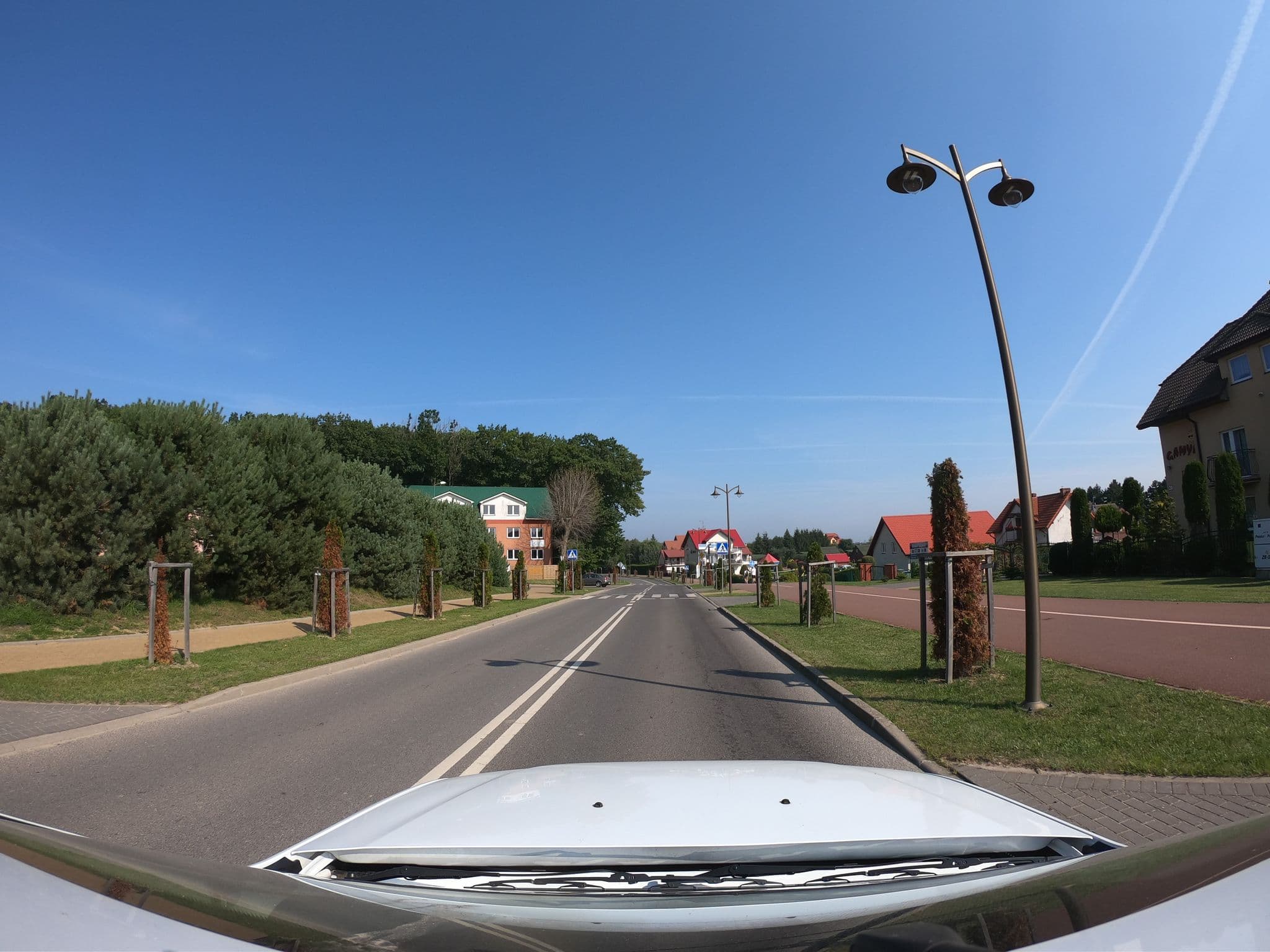 Street view near Wynajem Pokoi Gamyk Łucja Gutowska, Pobierowo — © masterofnoroad (CC BY-SA · Mapillary)