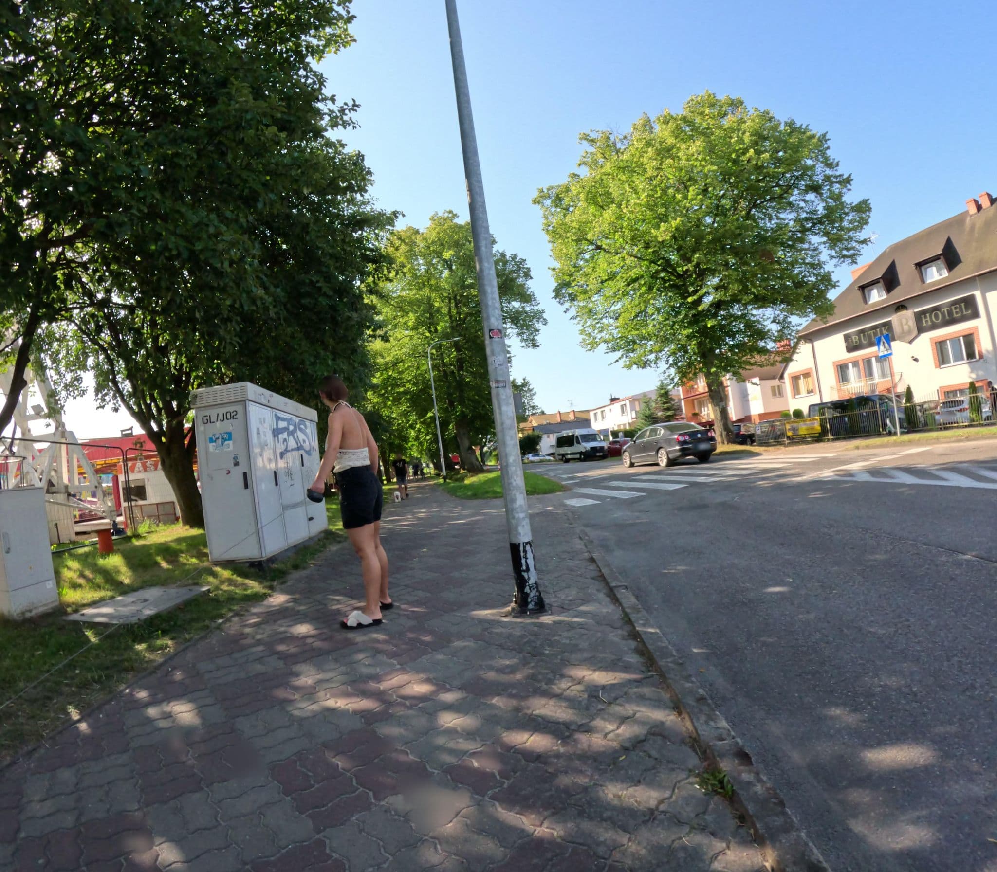 Street view near Piotr Sochacki Biuro Wypoczynku i Imprez Ow "Rita" i Hotel "Rafa", Ustronie Morskie — © krzyk (CC BY-SA · Mapillary)