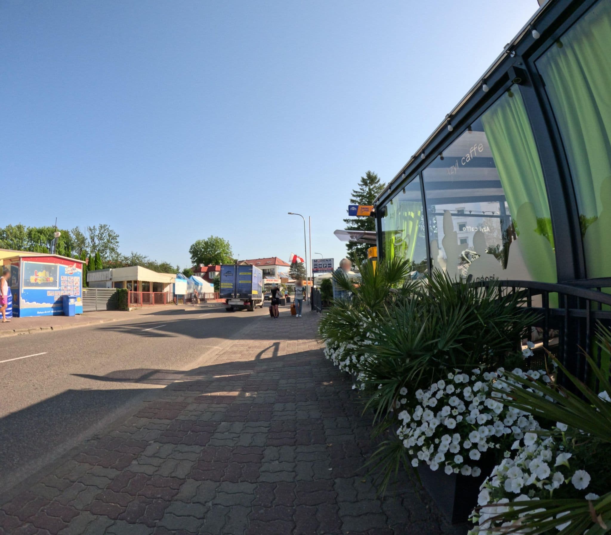 Street view near Hotel Morena, Ustronie Morskie — © krzyk (CC BY-SA · Mapillary)