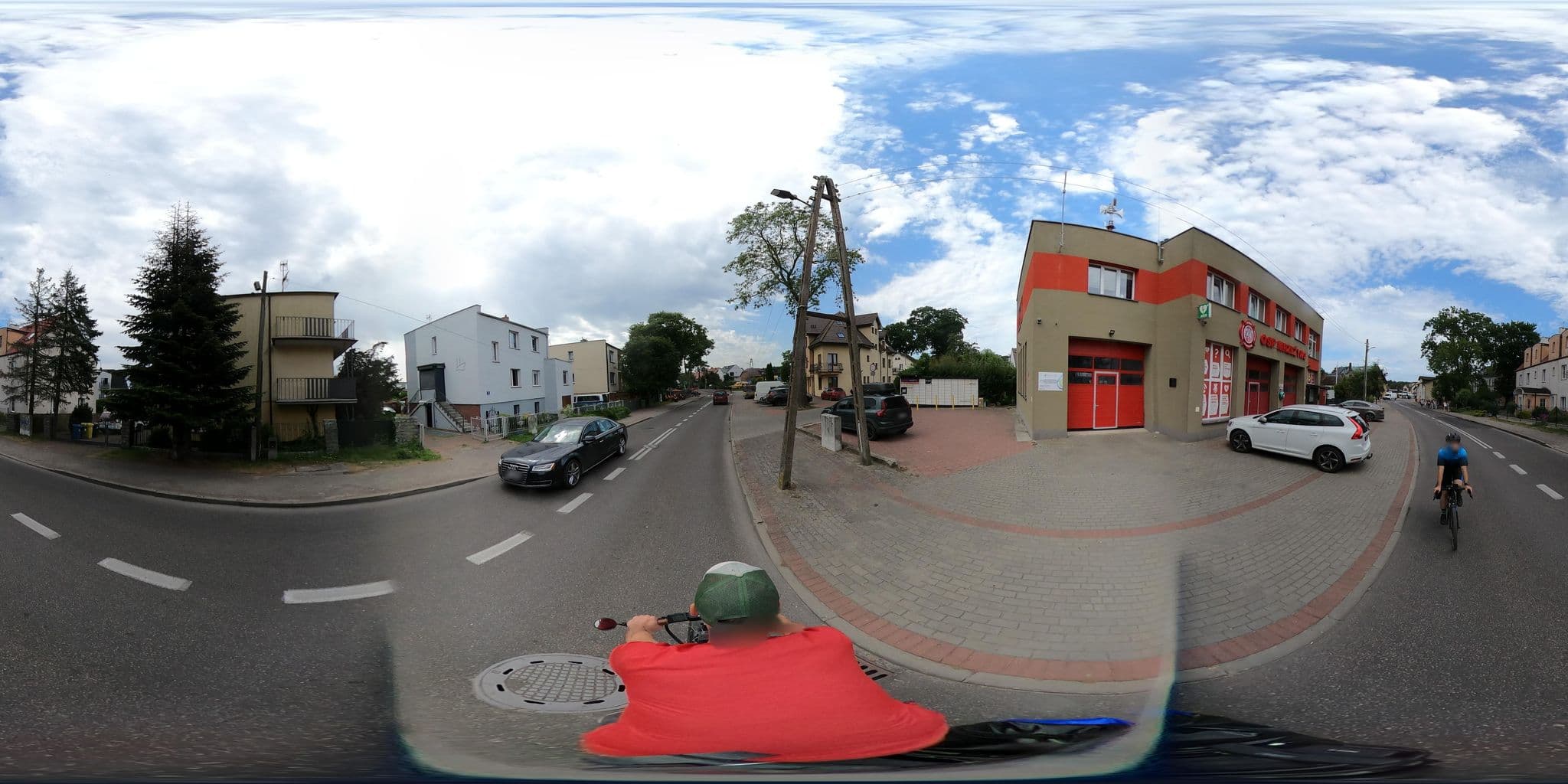 Street view near Pensjonat Amber, Mrzeżyno — © Ameba (CC BY-SA · Mapillary)