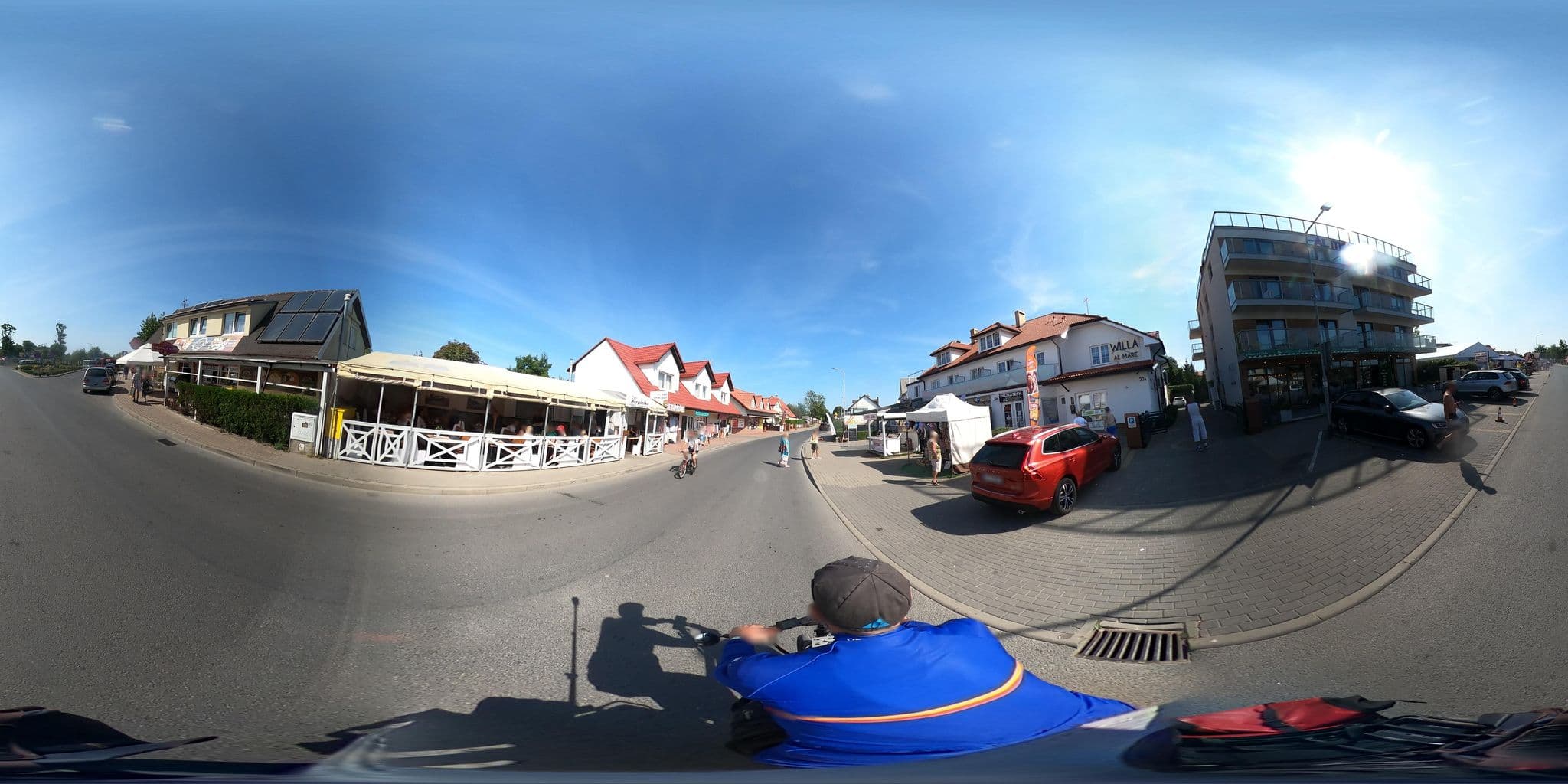 Street view near Adhara. Ośrodek rehabilitacyjno - wczasowy. Turnusy rehabilitacyjne, Mielno — © masterofnoroad (CC BY-SA · Mapillary)