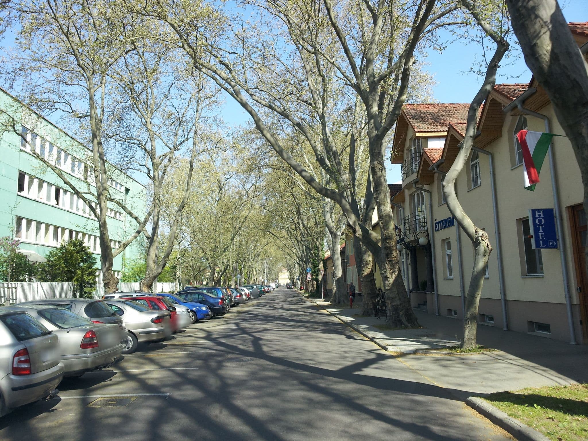 Street view near Hotel Platán, Székesfehérvár — © kolesajr (CC BY-SA · Mapillary)