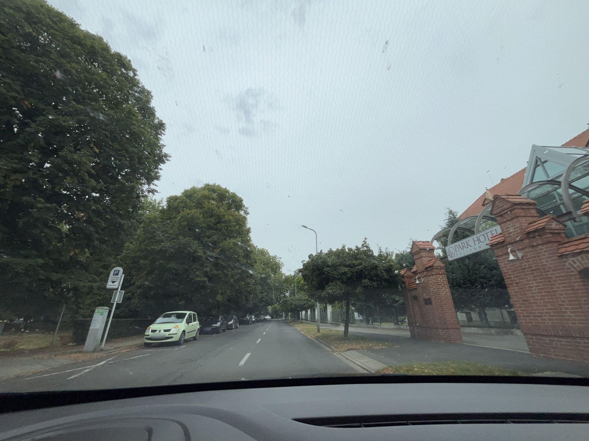 Street view near Park Hotel Pelikán, Szombathely — © bbodorkos (CC BY-SA · Mapillary)