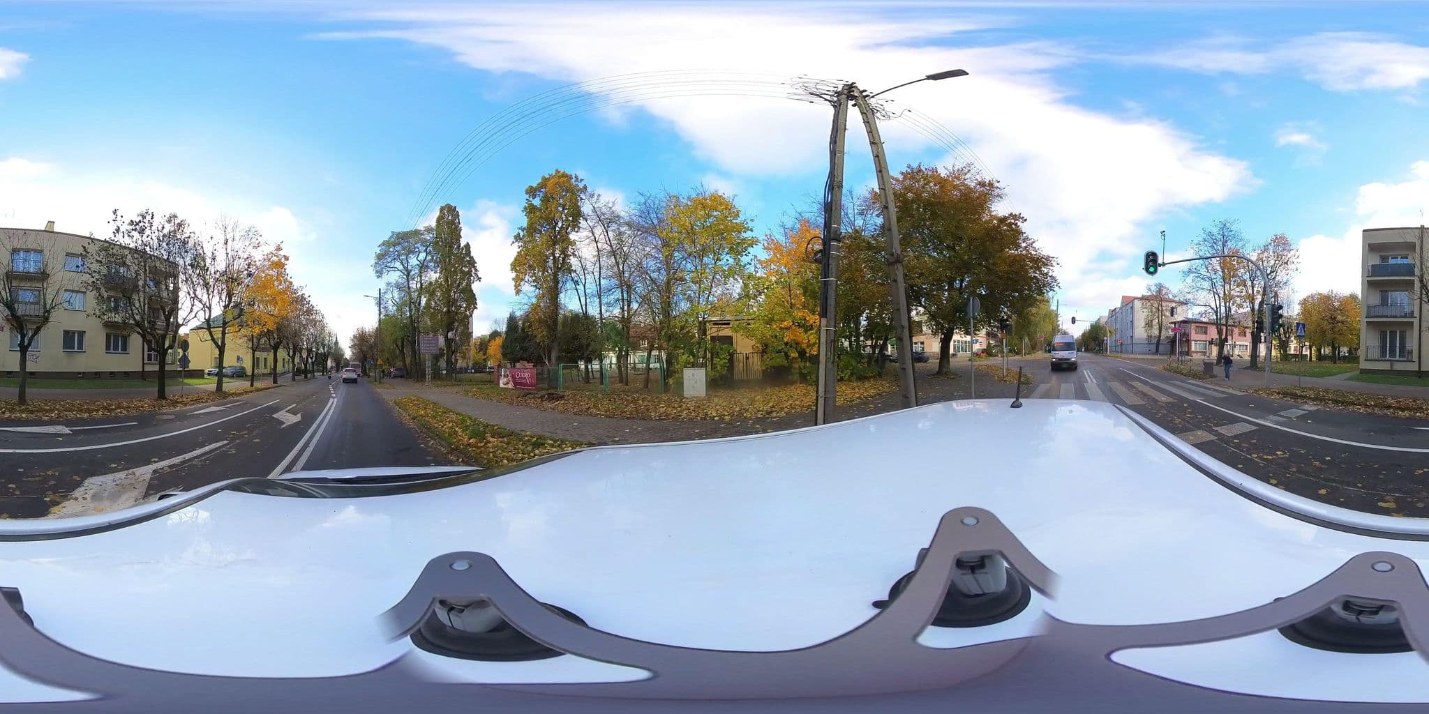 Street view near Dworek, Kutno — © TomaszECSLodz (CC BY-SA · Mapillary)