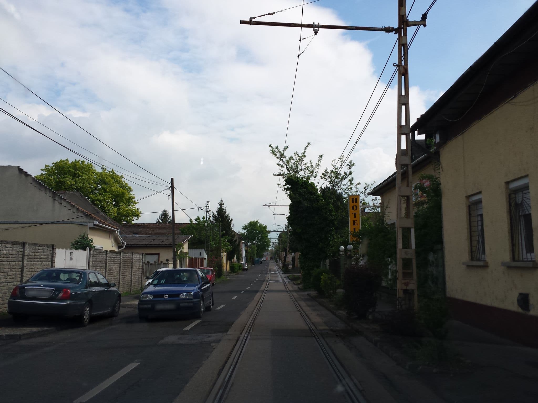 Street view near Hotel Oswaldo, Budapest XX. kerület — © rudolfmayer (CC BY-SA · Mapillary)