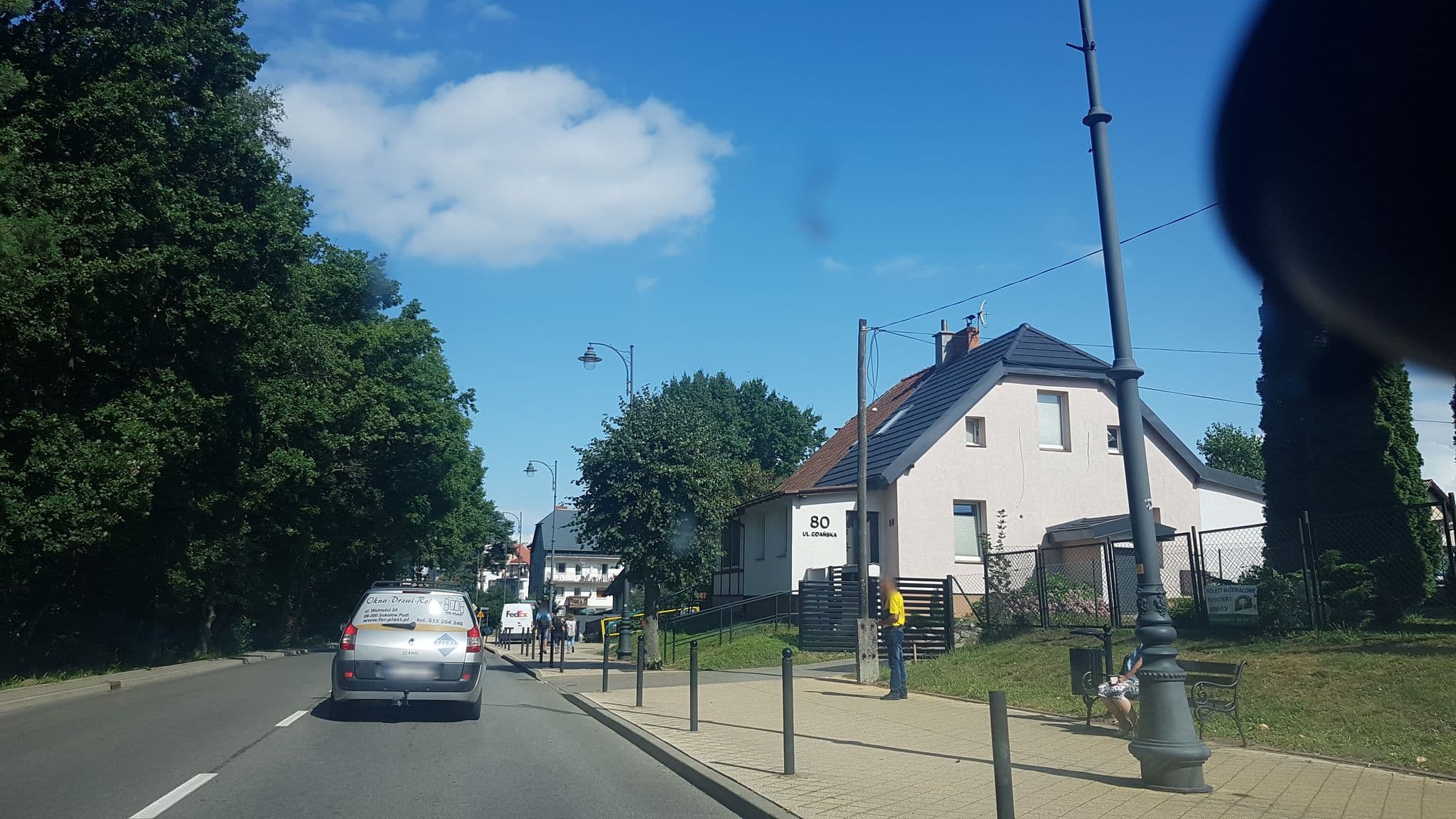 Street view near Krystyna Hańczak -Wynajem Pokoi, Krynica Morska — © kmajcher (CC BY-SA · Mapillary)