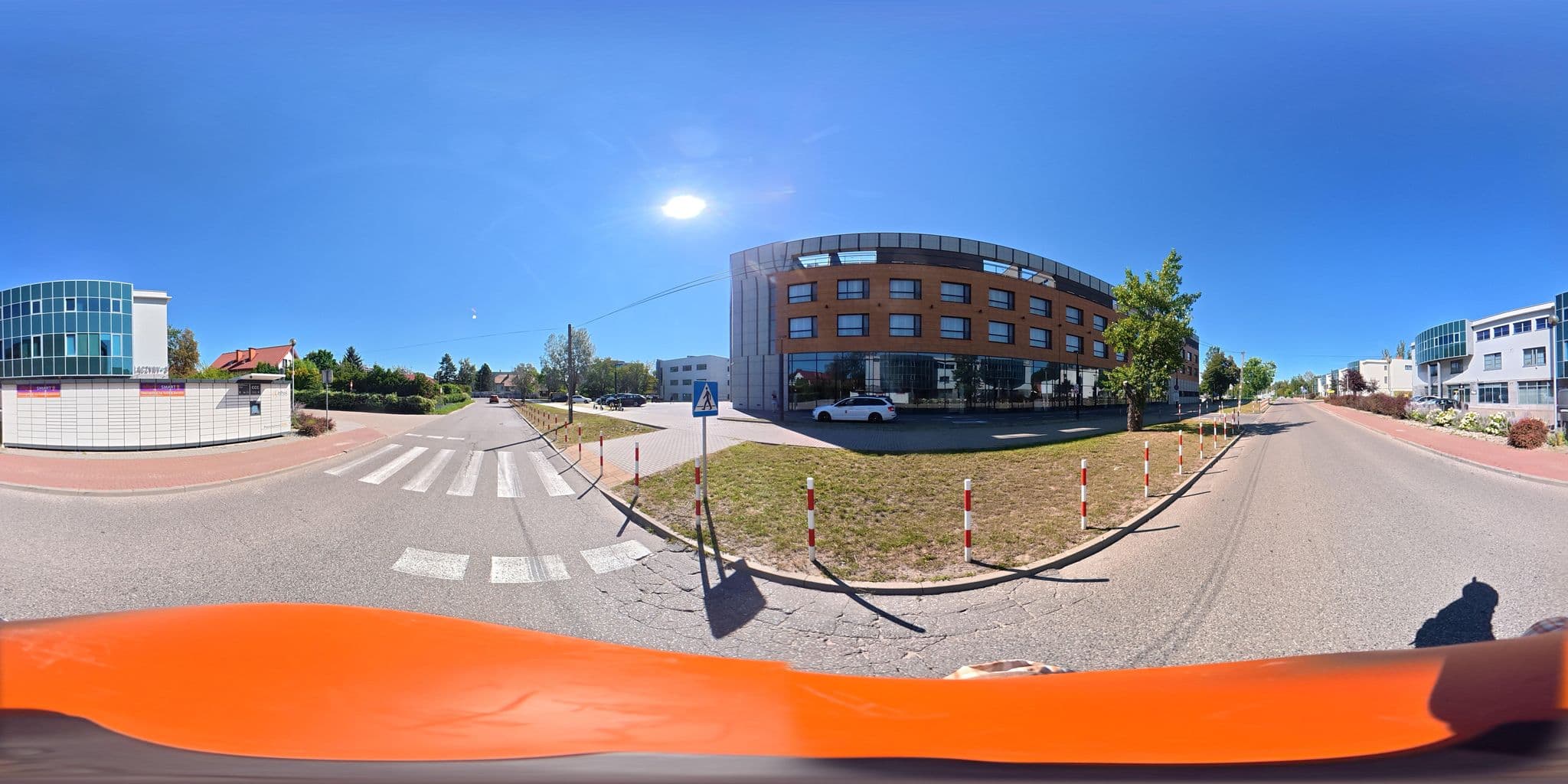 Street view near Warsaw Plaza Hotel, Ursynów — © awizonosz (CC BY-SA · Mapillary)