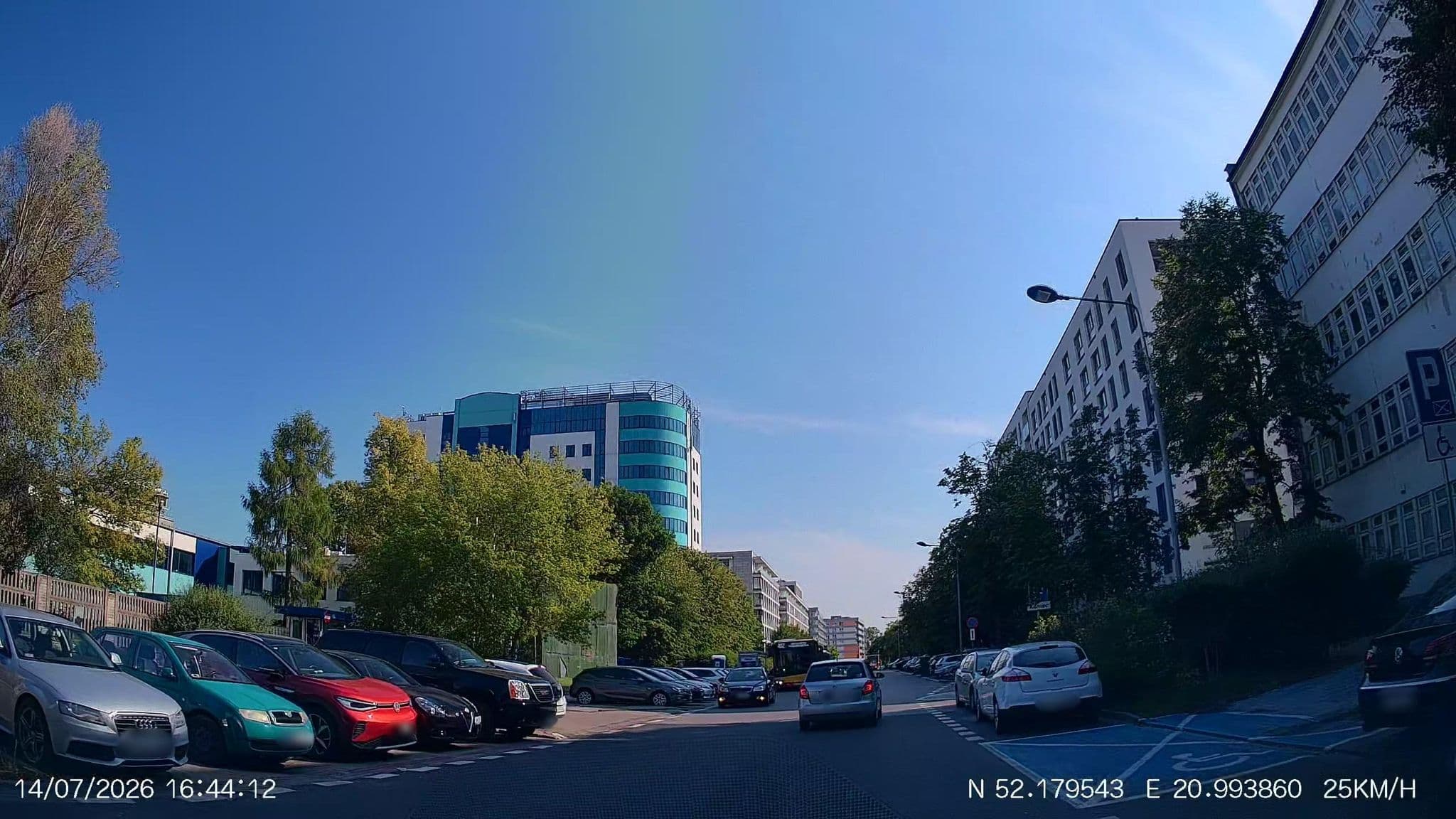 Street view near "Rogekes" Sp. z o.o., Mokotów — © Driven2574 (CC BY-SA · Mapillary)