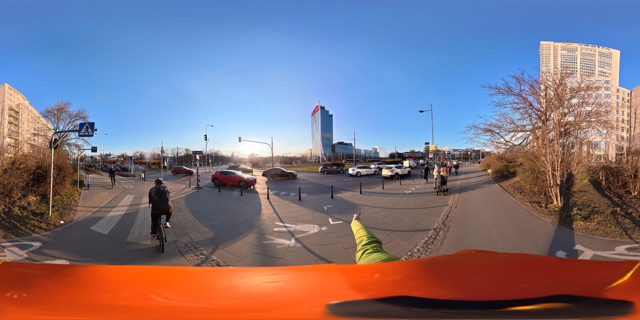 Street view near KaZou Babka Towers Apartments, Żoliborz — © awizonosz (CC BY-SA · Mapillary)