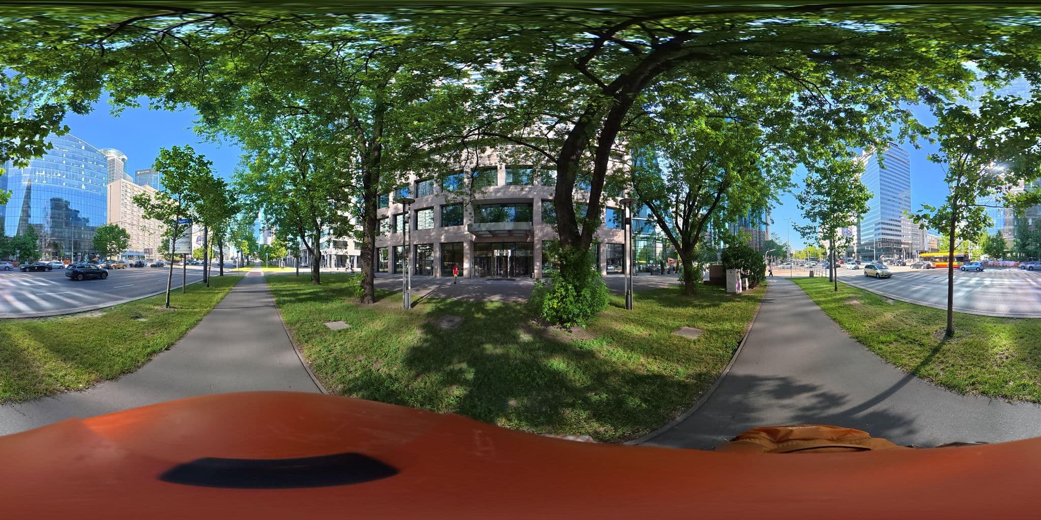 Street view near Hotel Atrium Sp. z o.o., Warsaw — © awizonosz (CC BY-SA · Mapillary)