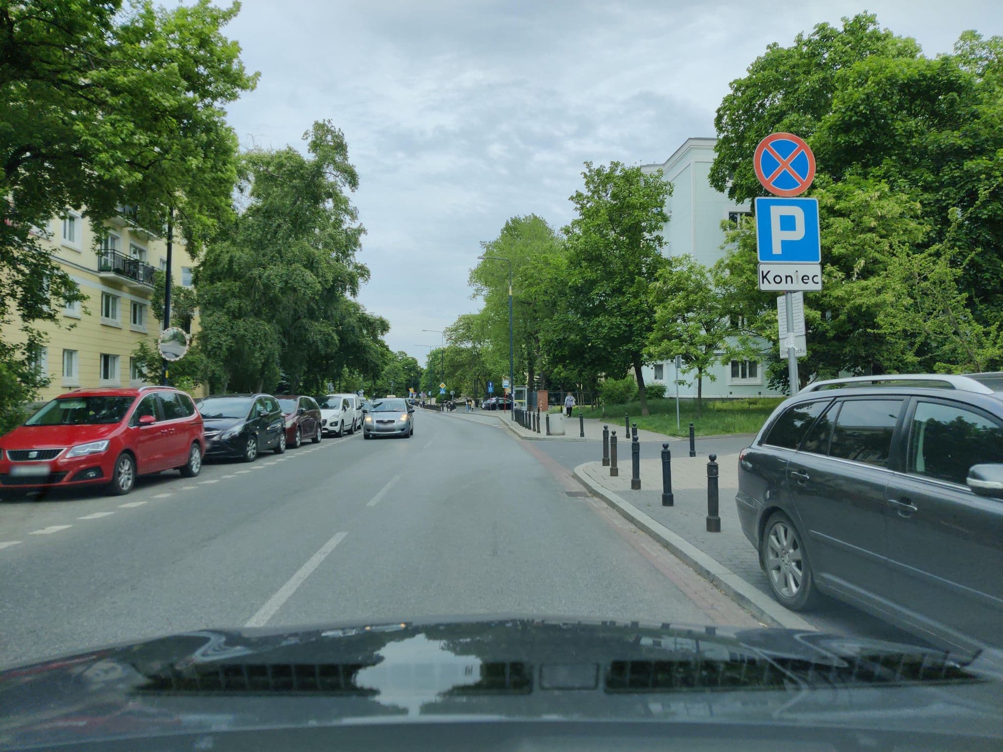 Street view near Anna Langner-Kokowska, Warsaw — © kietlak (CC BY-SA · Mapillary)