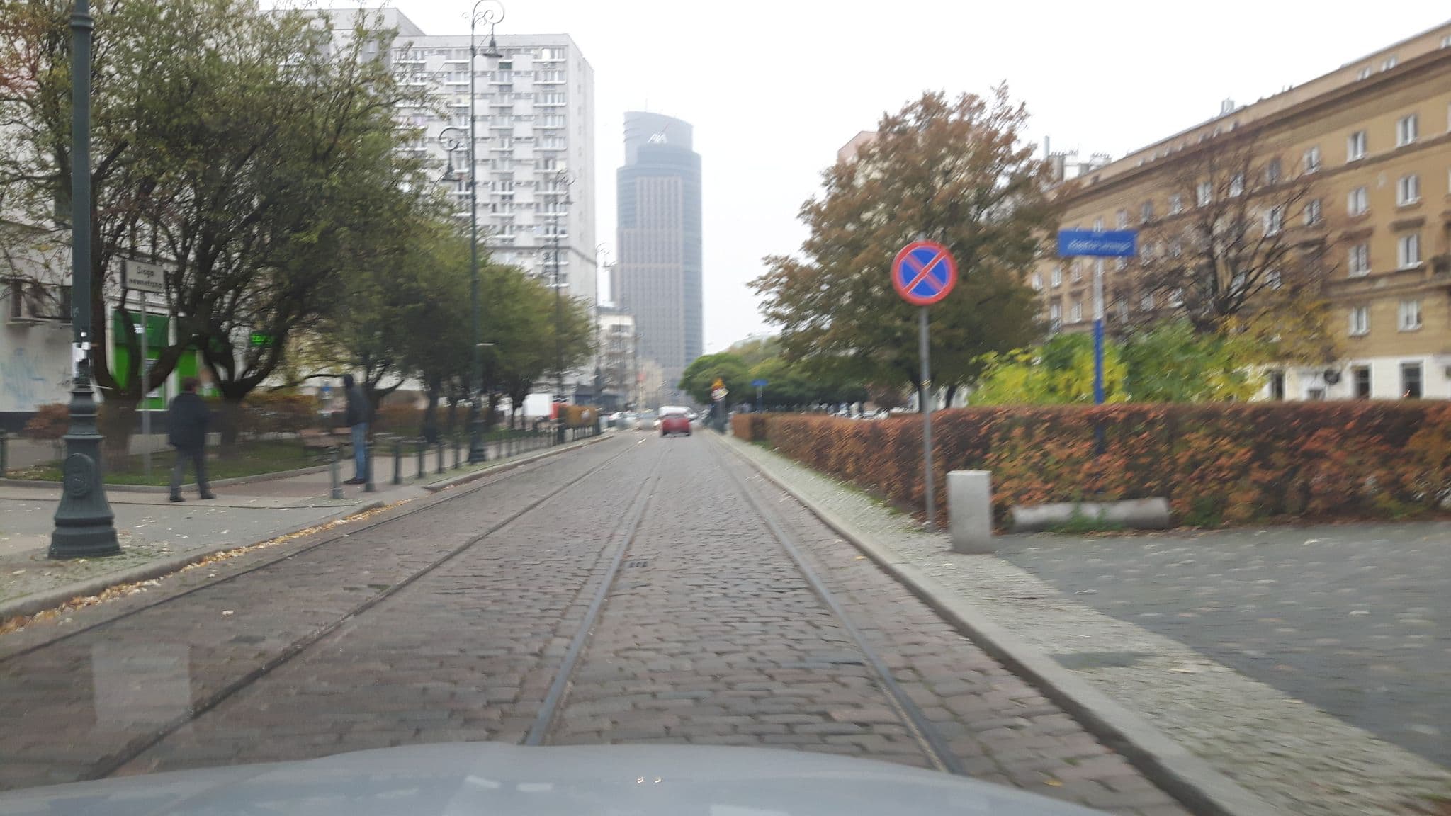 Street view near Hostel Rooms Hala Mirowska, Warsaw — © andpol_2288 (CC BY-SA · Mapillary)