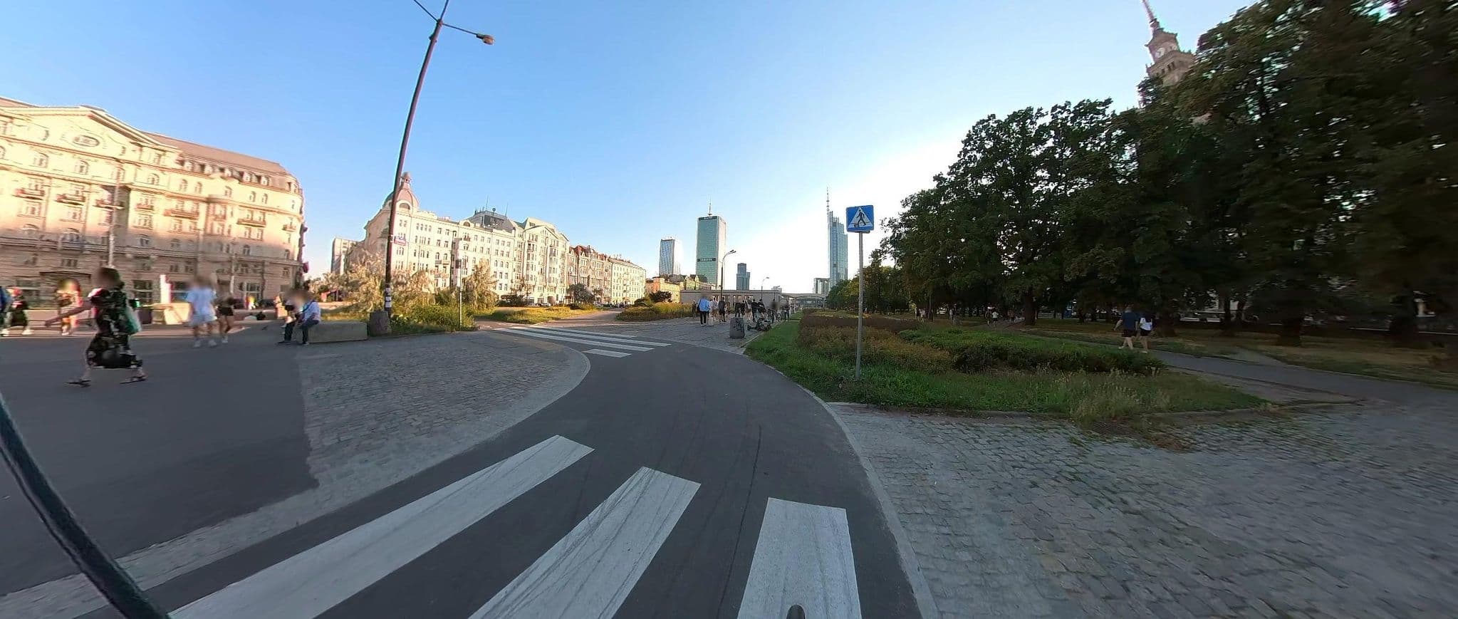 Street view near Warşova Now Hotel, Warsaw — © 9f893cde (CC BY-SA · Mapillary)
