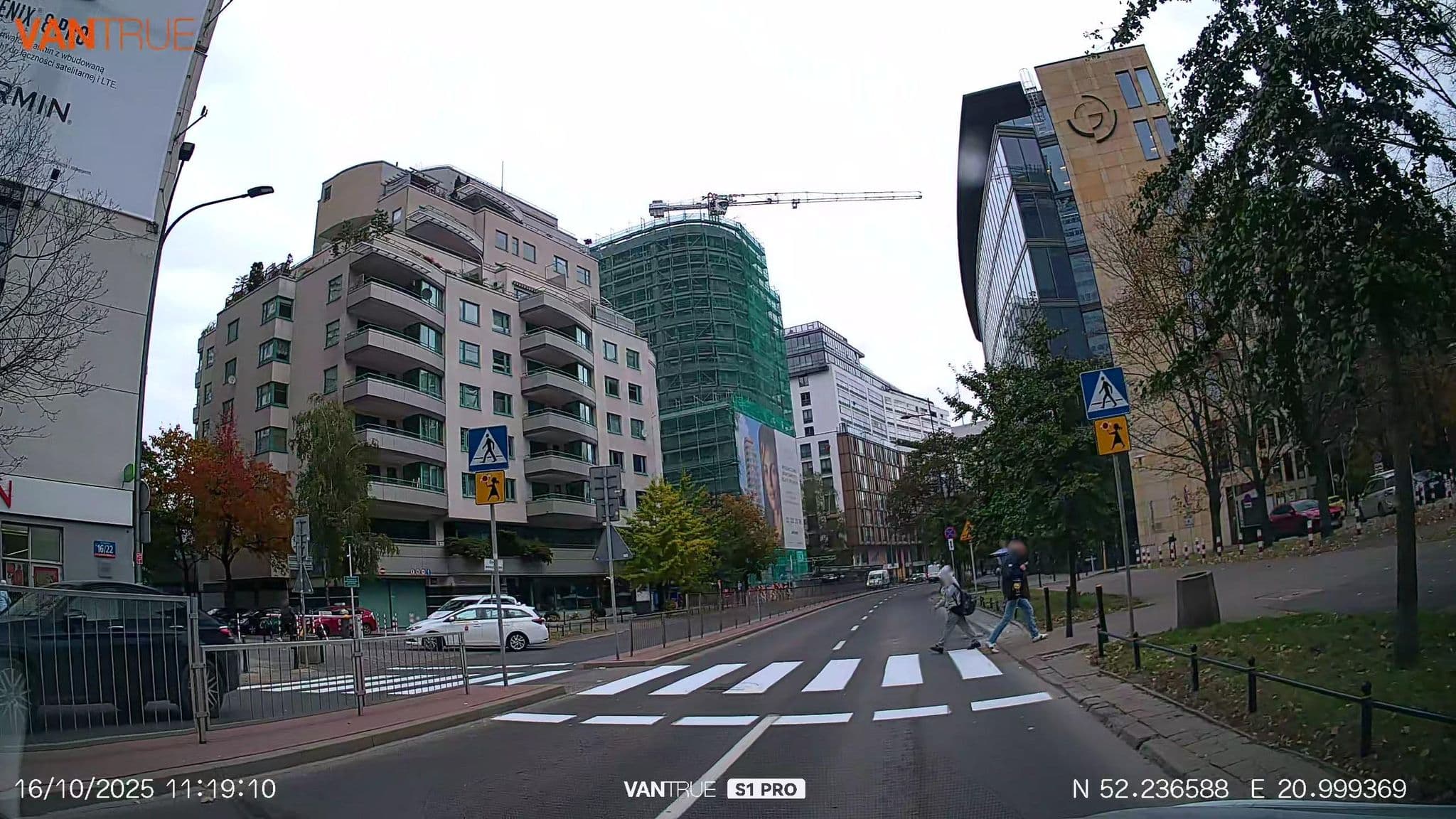 Street view near Inwawa City Center, Warsaw — © Driven2574 (CC BY-SA · Mapillary)