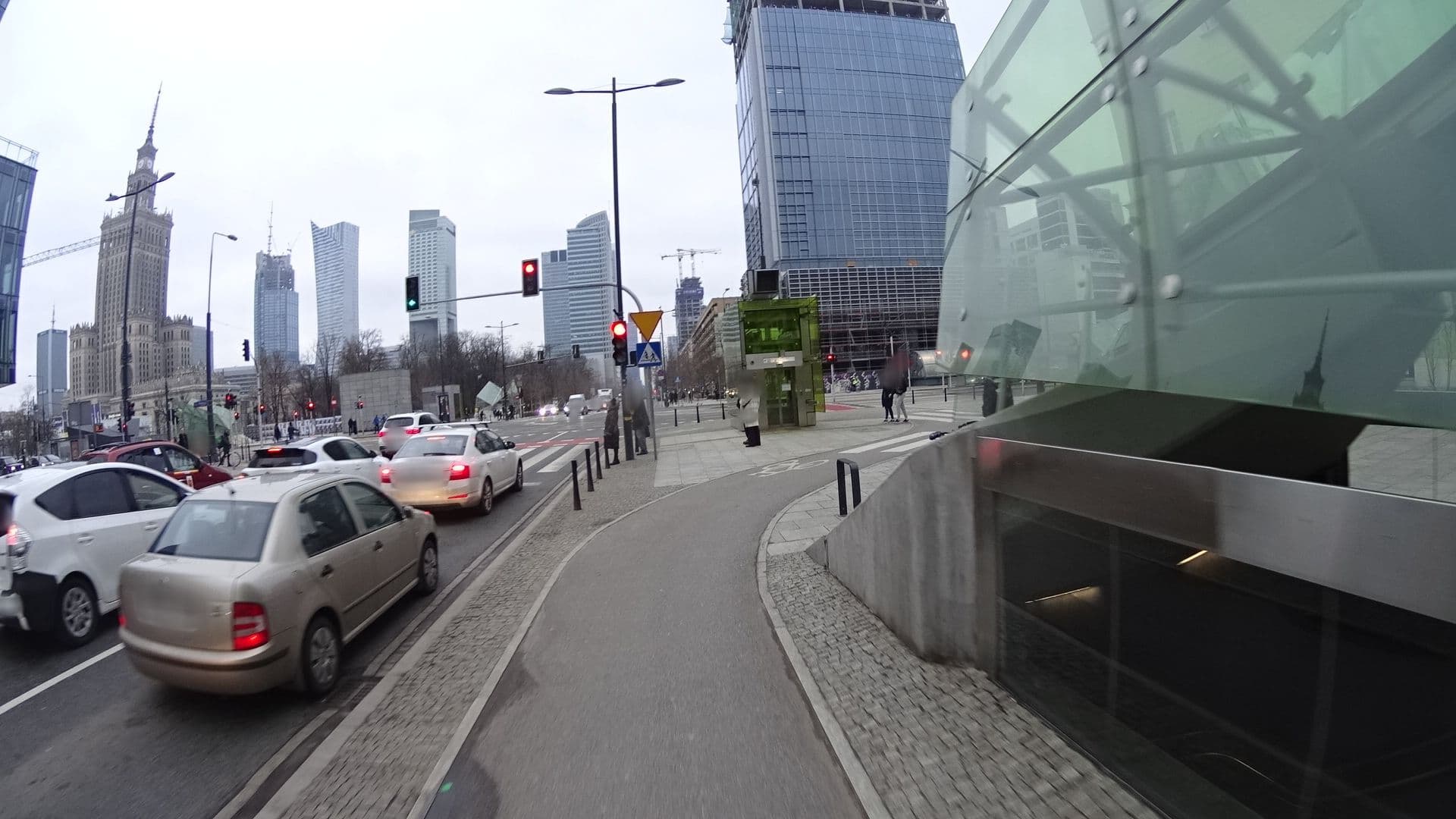 Street view near Apartament Świętokrzyska, Warsaw — © awizonosz (CC BY-SA · Mapillary)