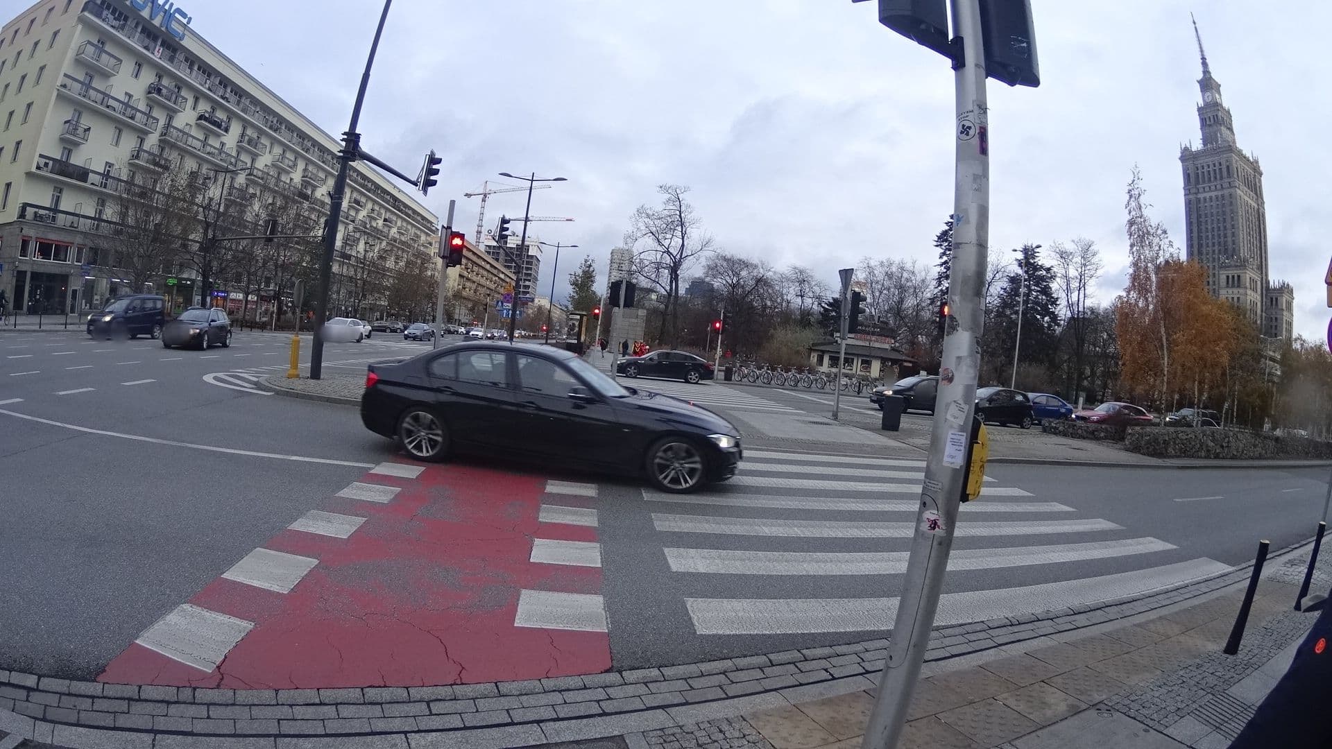 Street view near Jazz Residential Apart, Warsaw — © awizonosz (CC BY-SA · Mapillary)