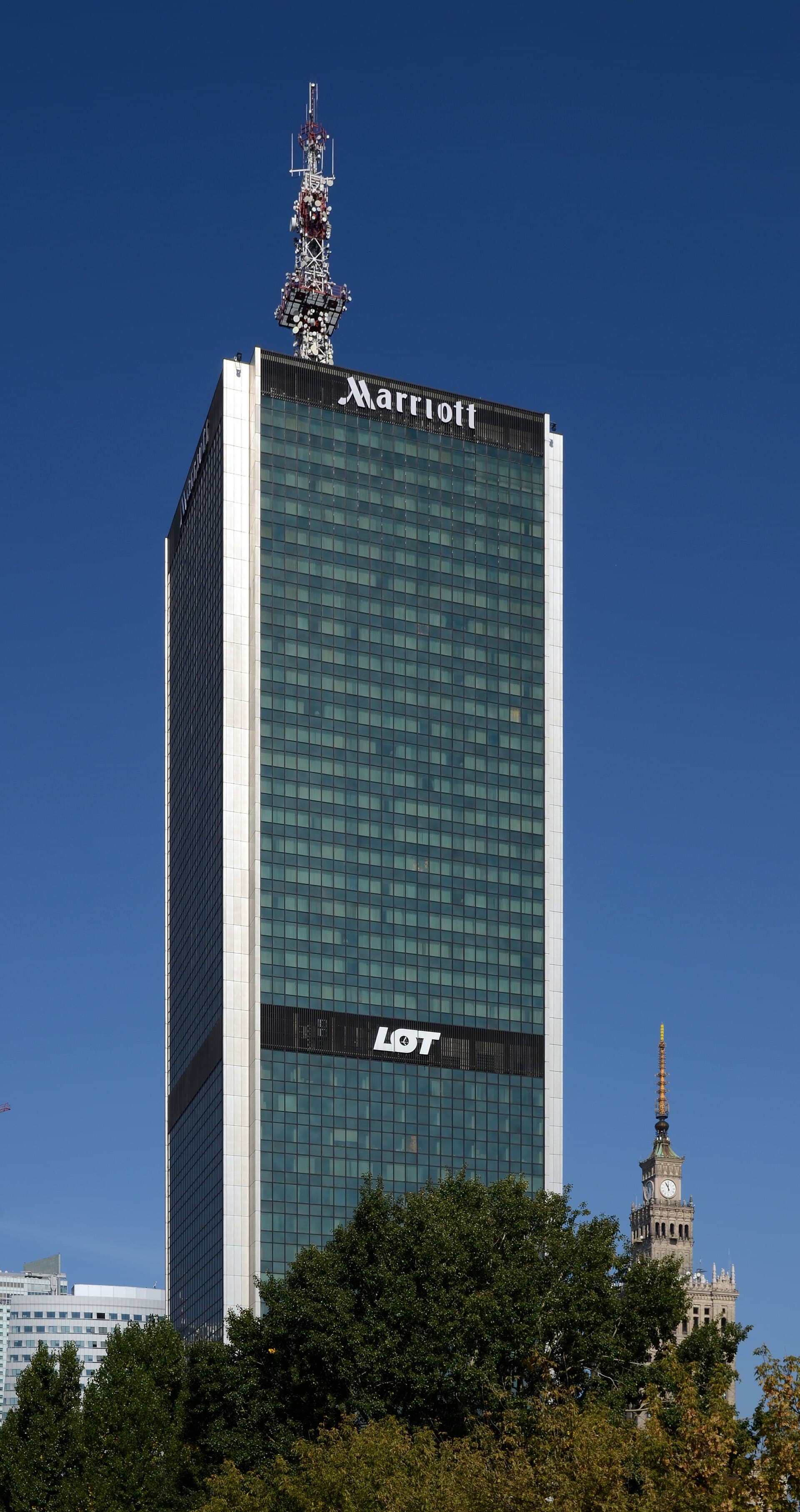 Marriott Warsaw (via Wikimedia Commons, CC BY-SA 3.0)