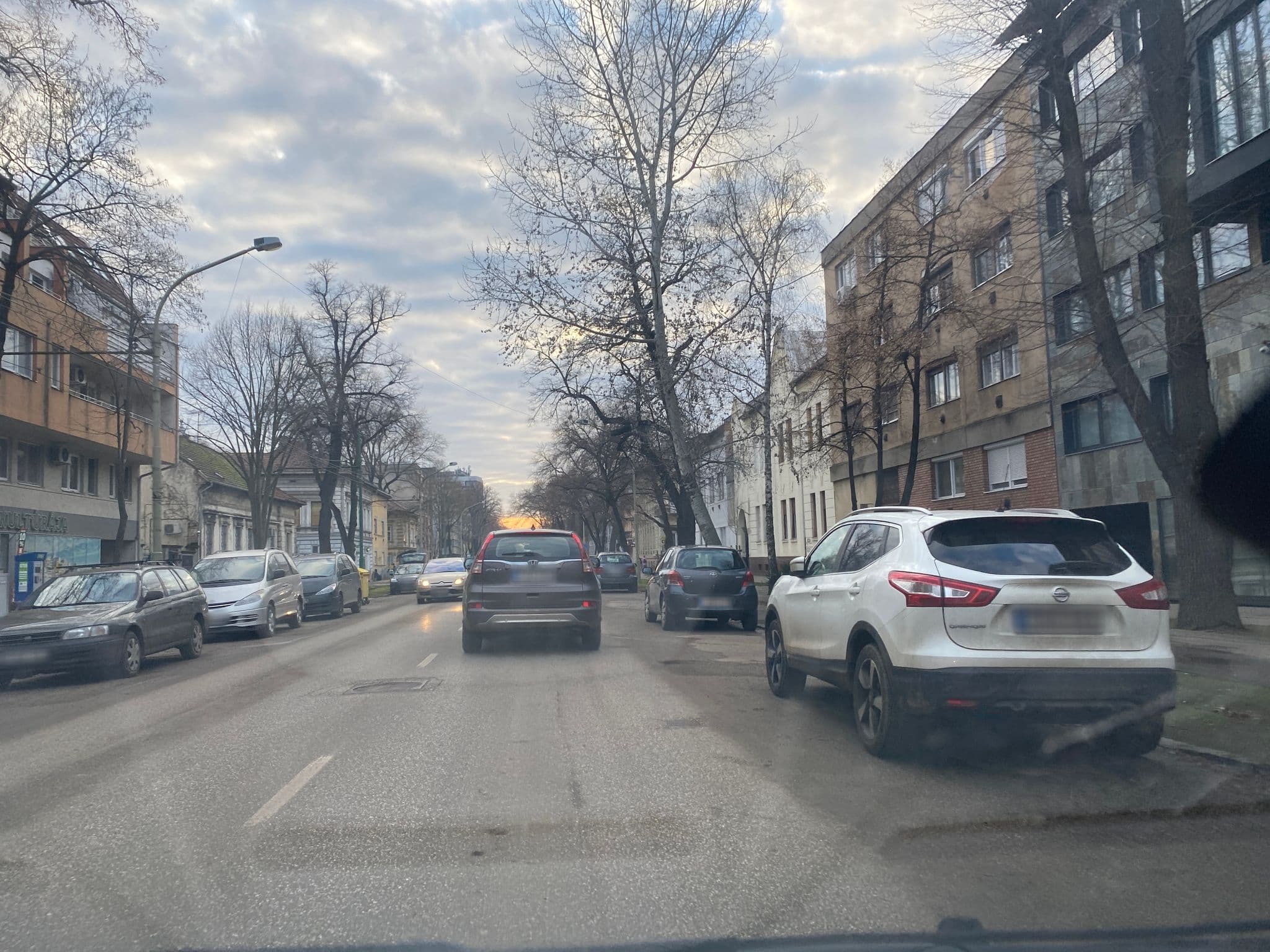 Street view near Science Hotel, Szeged — © molnarb (CC BY-SA · Mapillary)