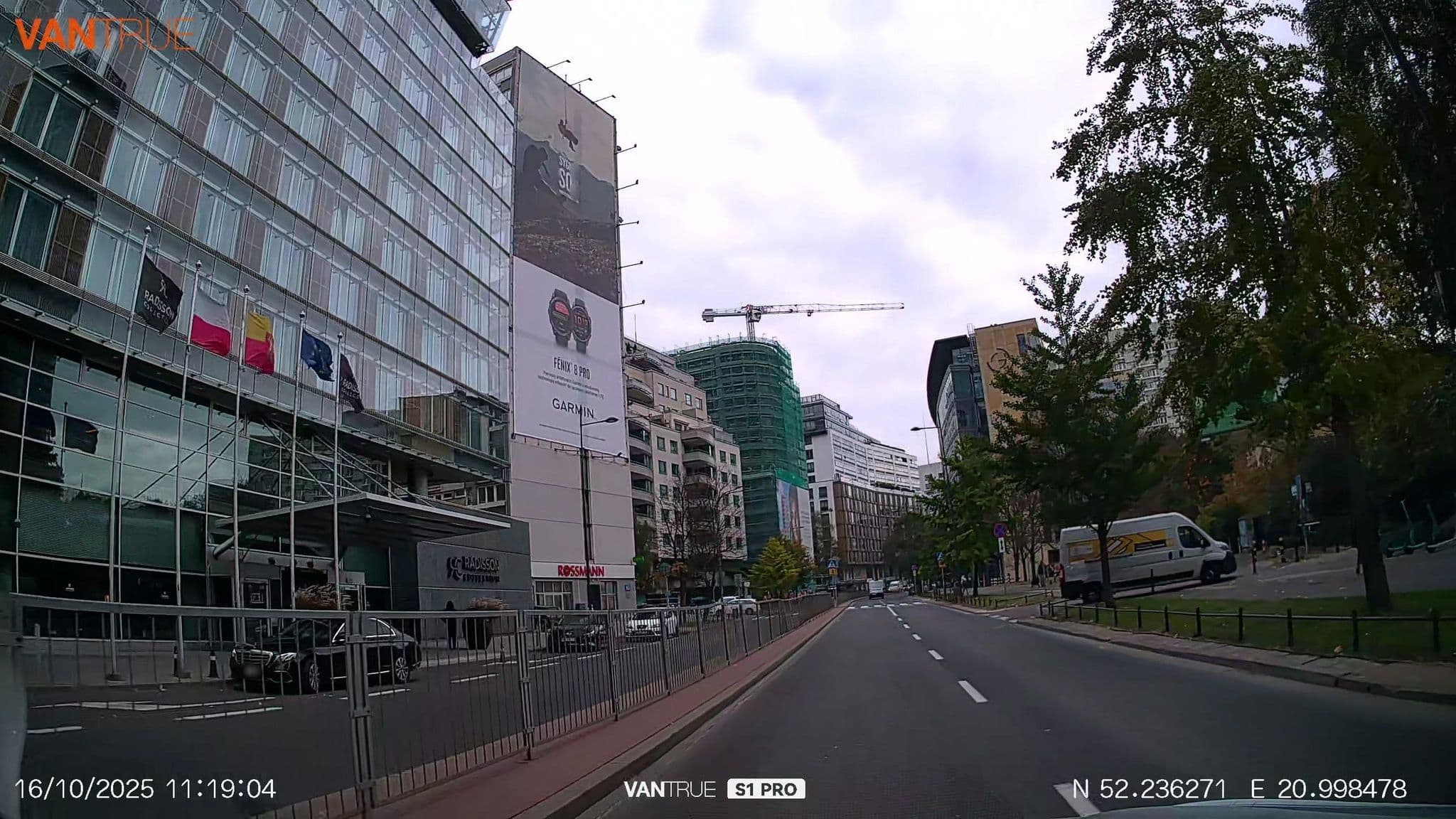 Street view near Clarion Hotel, Warsaw — © Driven2574 (CC BY-SA · Mapillary)