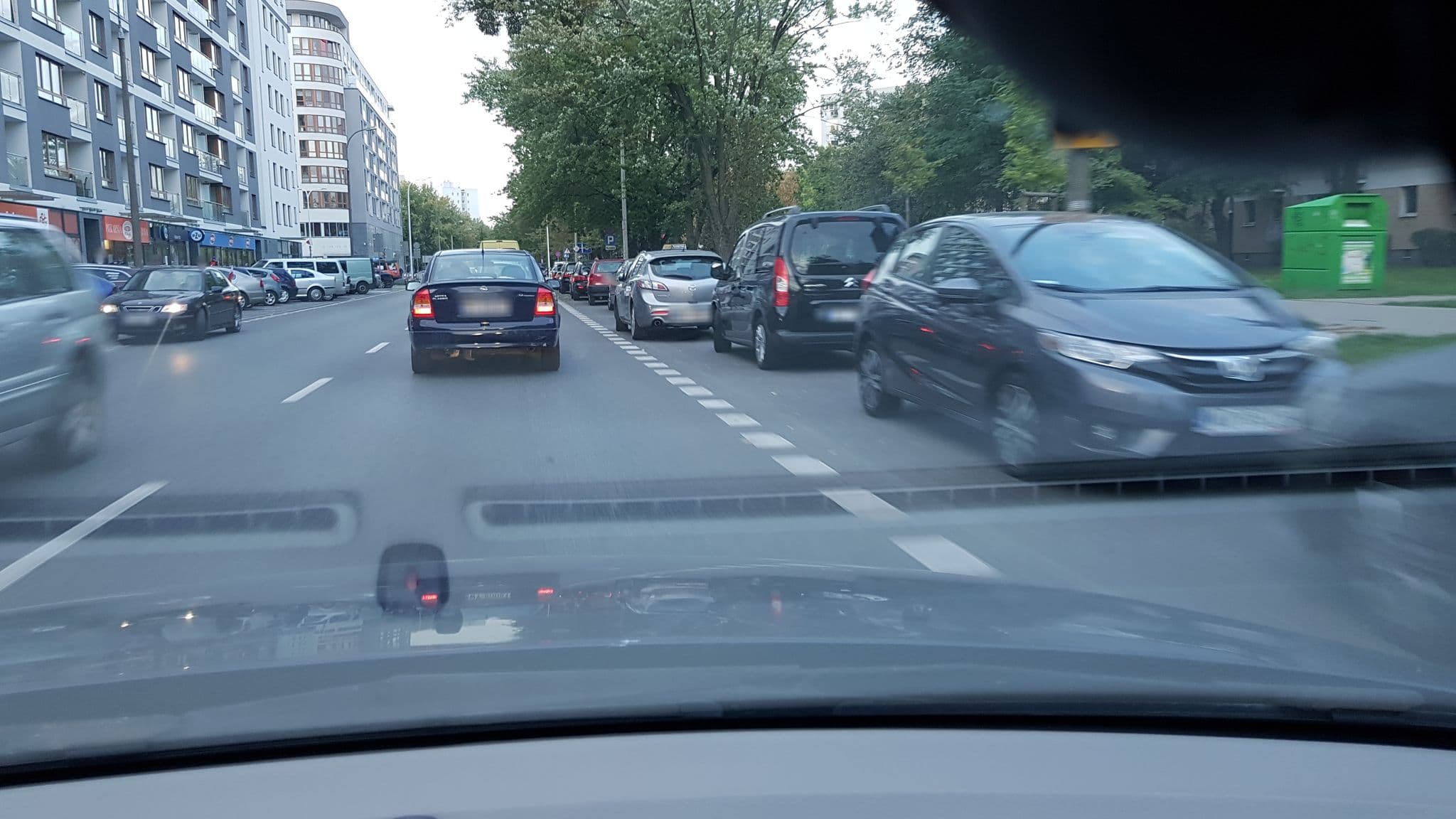 Street view near Agora Rooms, Bielany — © kmajcher (CC BY-SA · Mapillary)