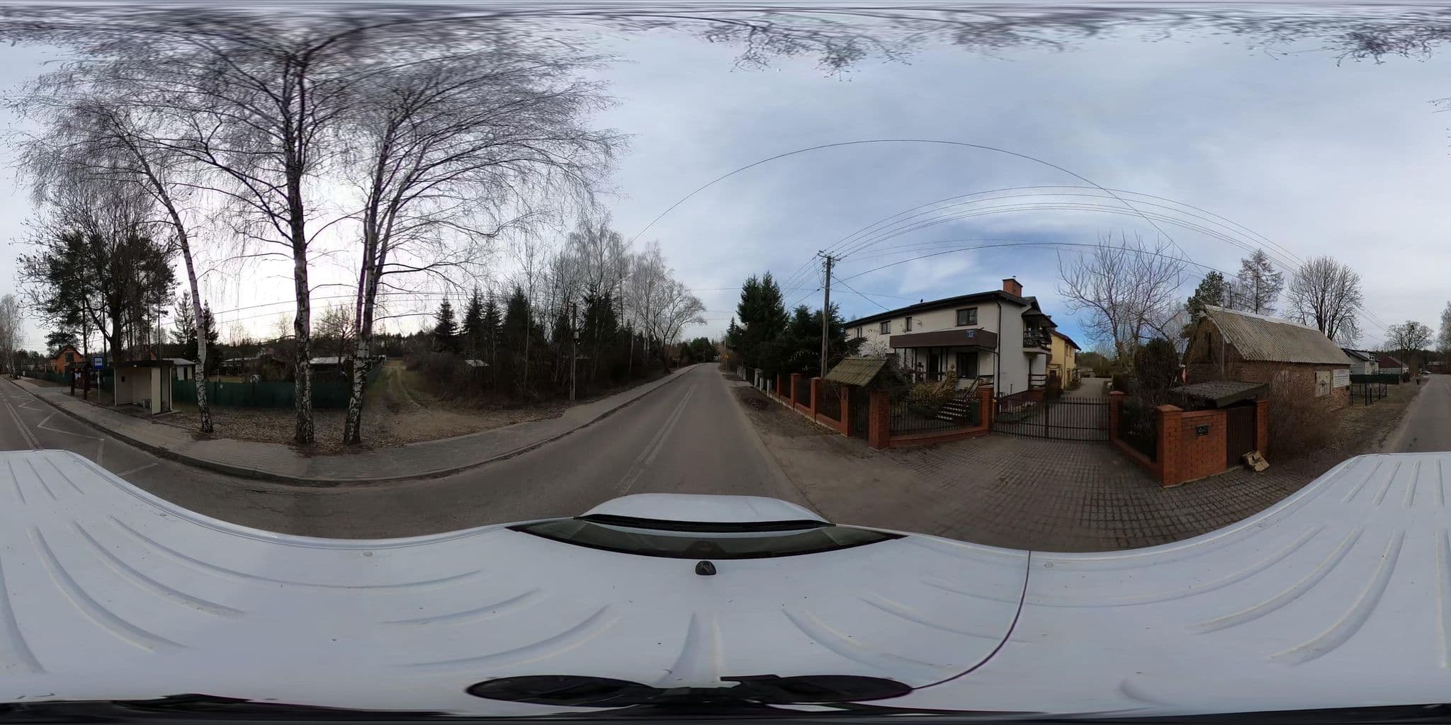 Street view near Usługi Noclegowe Pośrednictwo Ubezpieczeniowe Elżbieta Szczepańska, Baniocha — © inwazjamb (CC BY-SA · Mapillary)