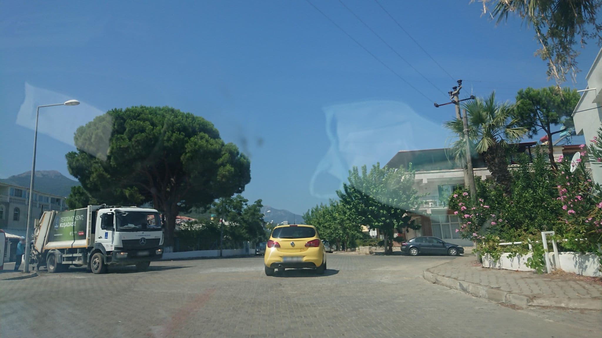 Street view near Küçük Yalı Hotel Kuşadası, Güzelçamlı — © kubikanber (CC BY-SA · Mapillary)